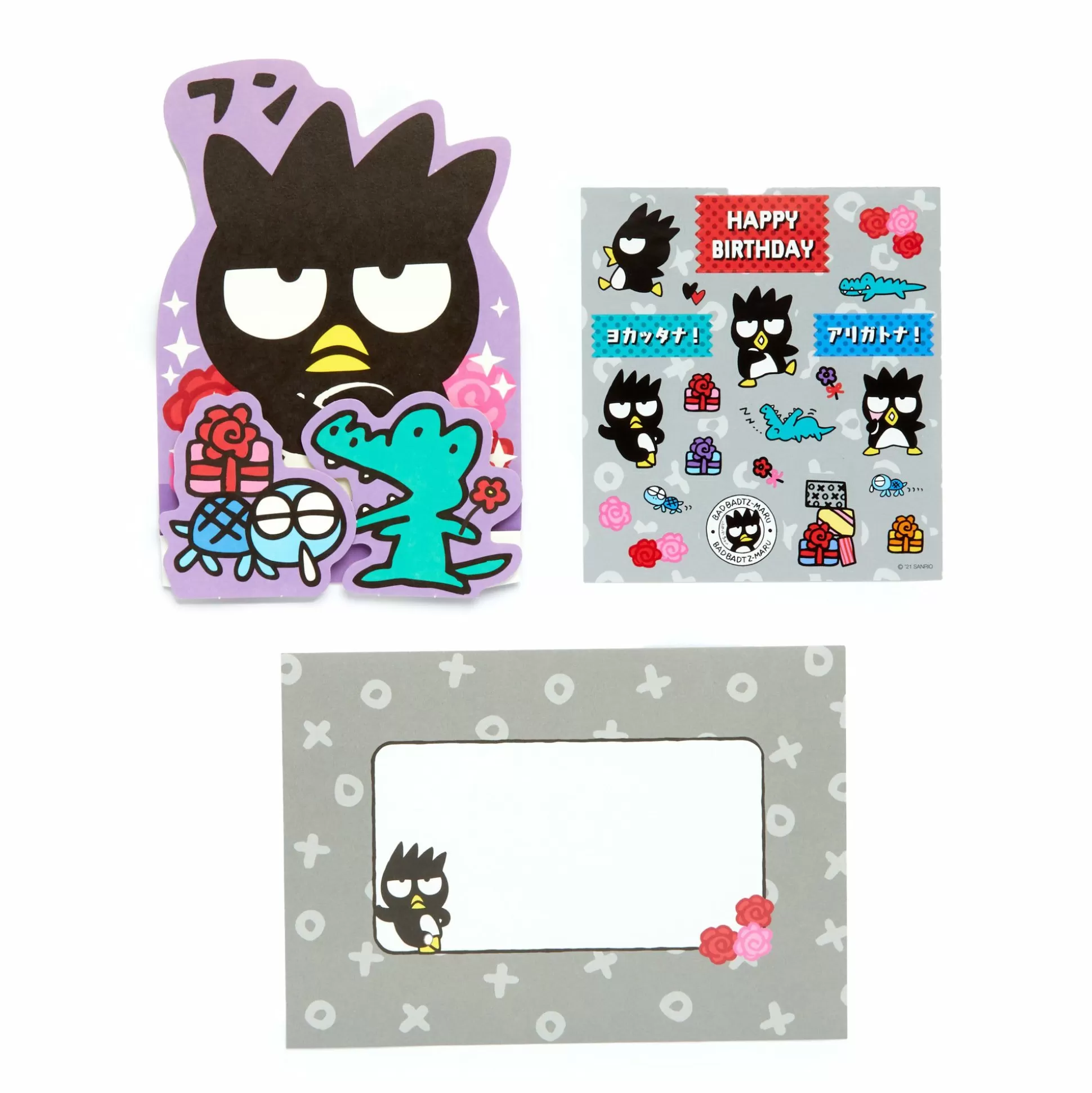 Badtz-Maru Stickers And Greeting Card^Japan Original Hot