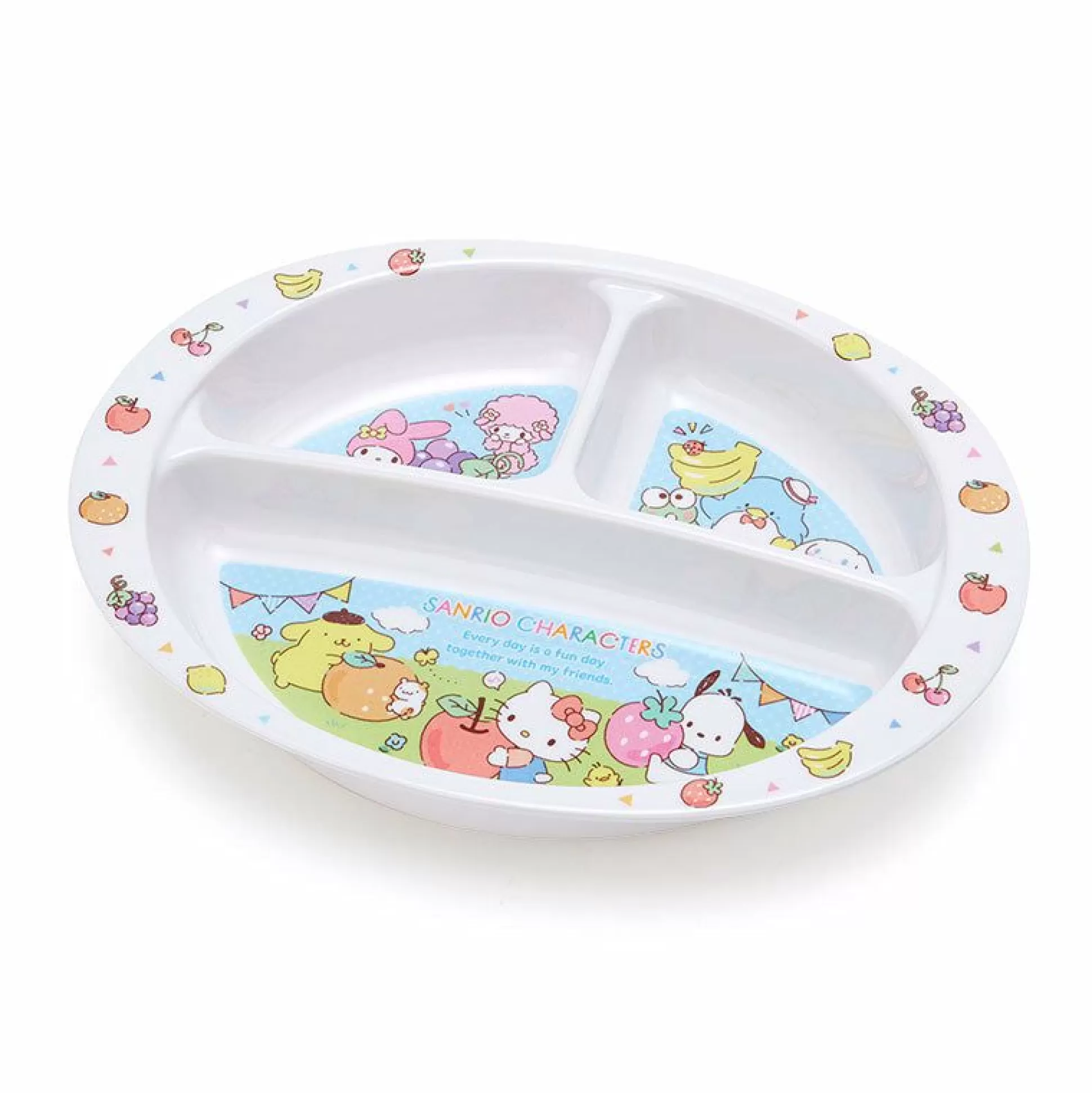 Characters Melamine Divided Plate^Japan Original New