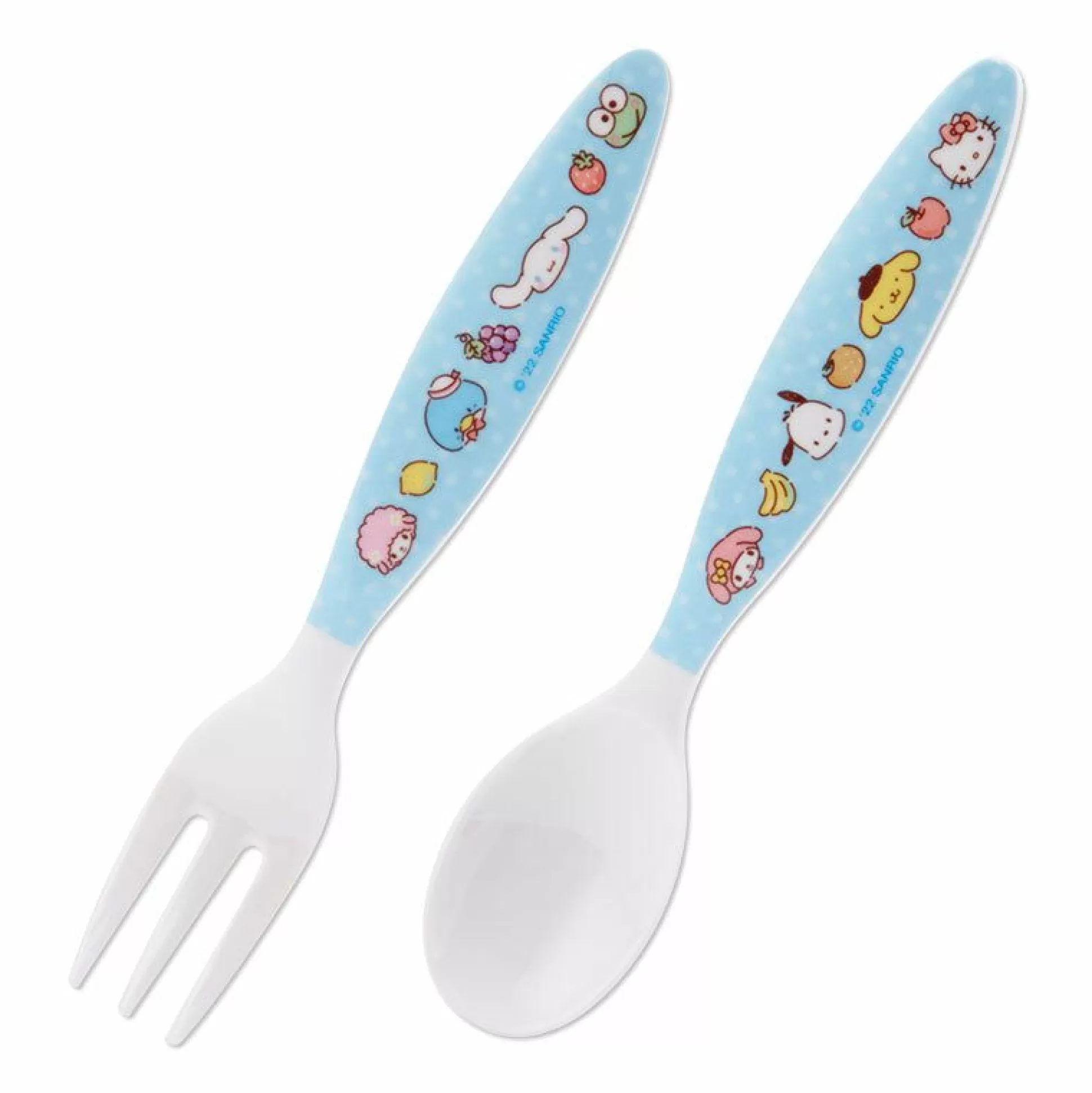 Characters Melamine Fork & Spoon^Japan Original New