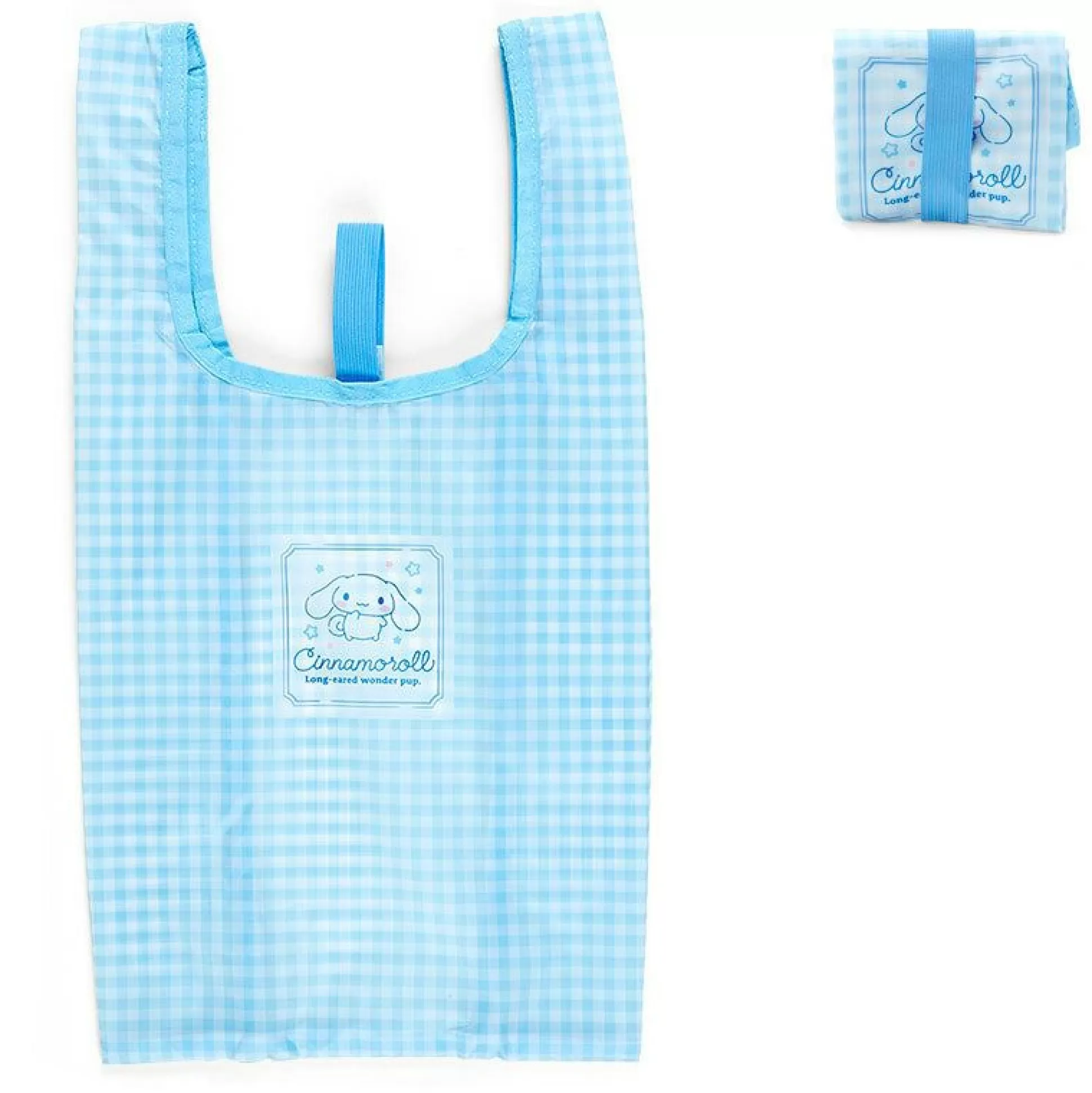 Cinnamoroll Gingham Reusable Tote Bag^Japan Original Cheap