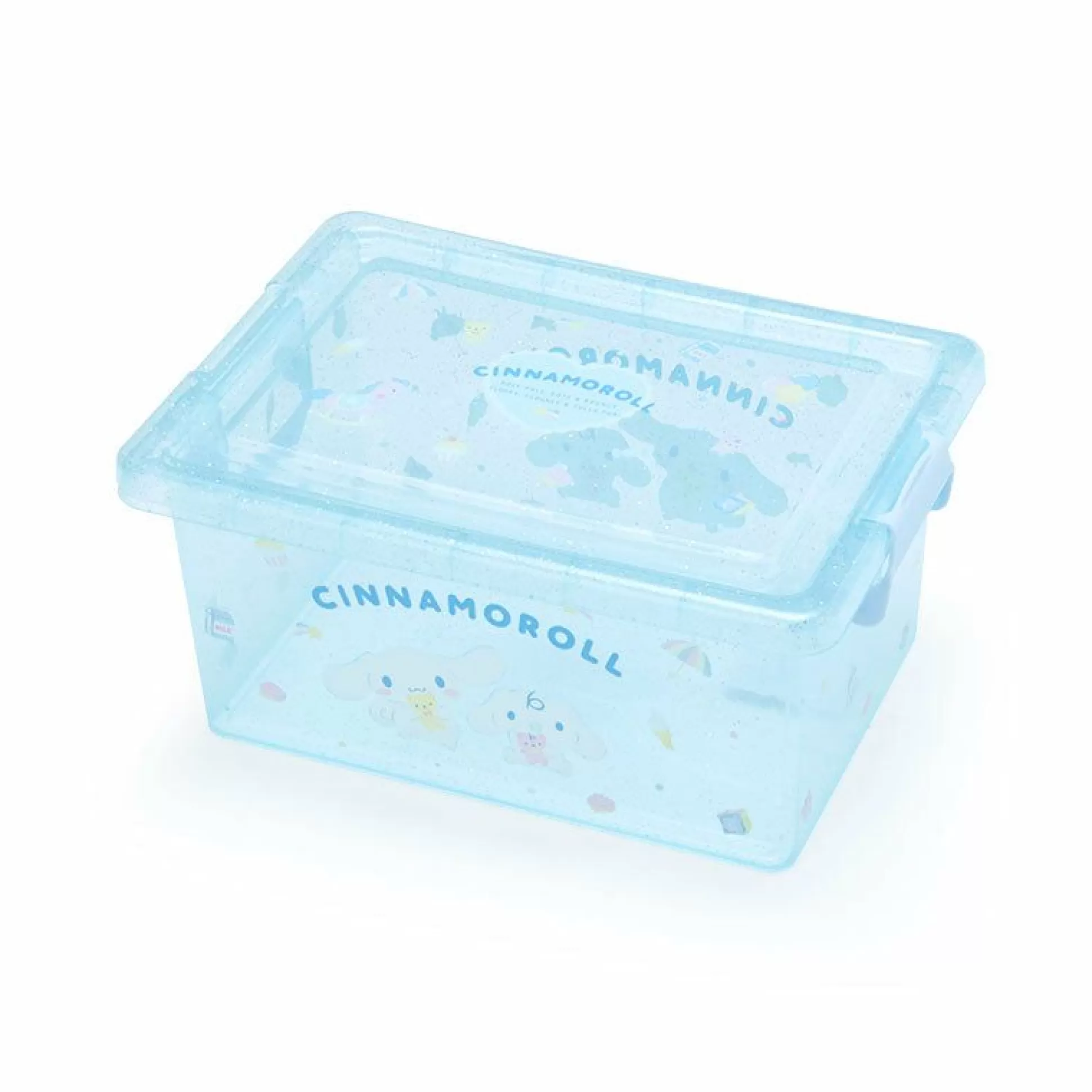 Cinnamoroll Glitter Snap Storage Box^Japan Original New