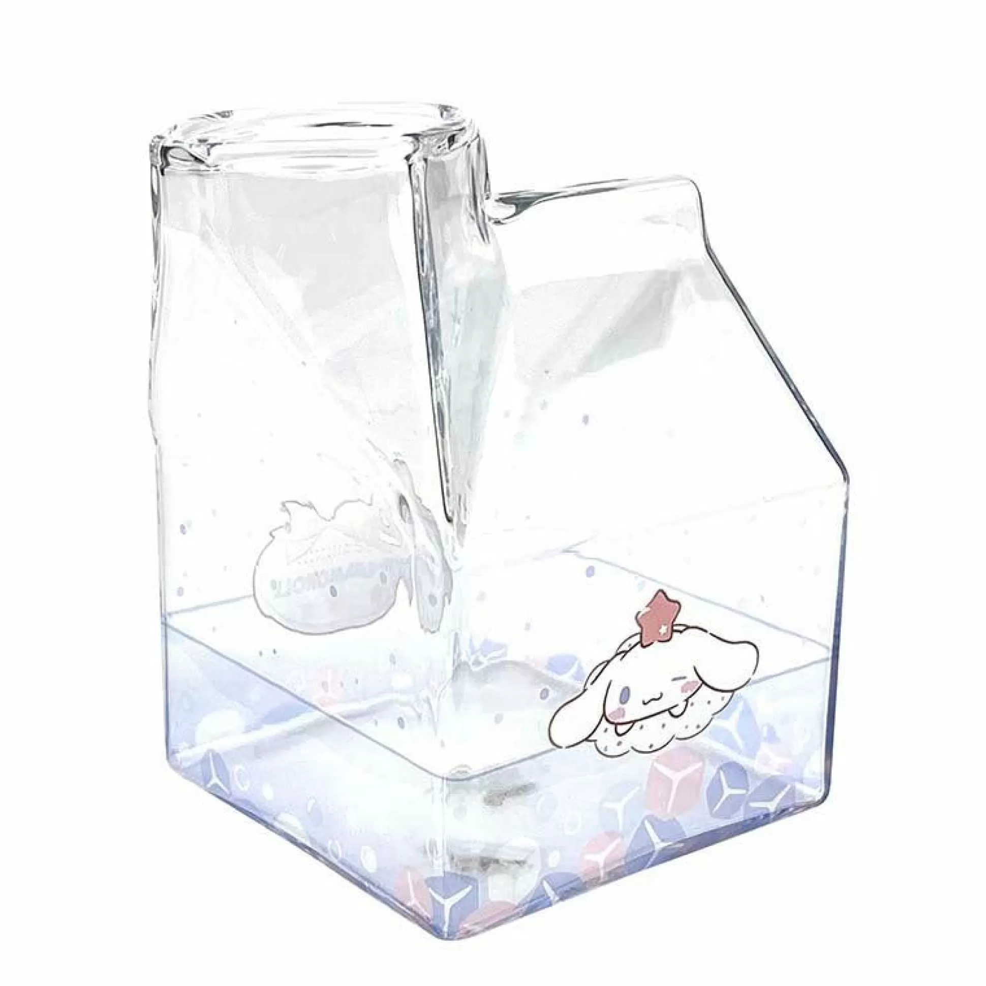 Cinnamoroll Kawaii Glass Milk Carton Cup^Global Original Discount