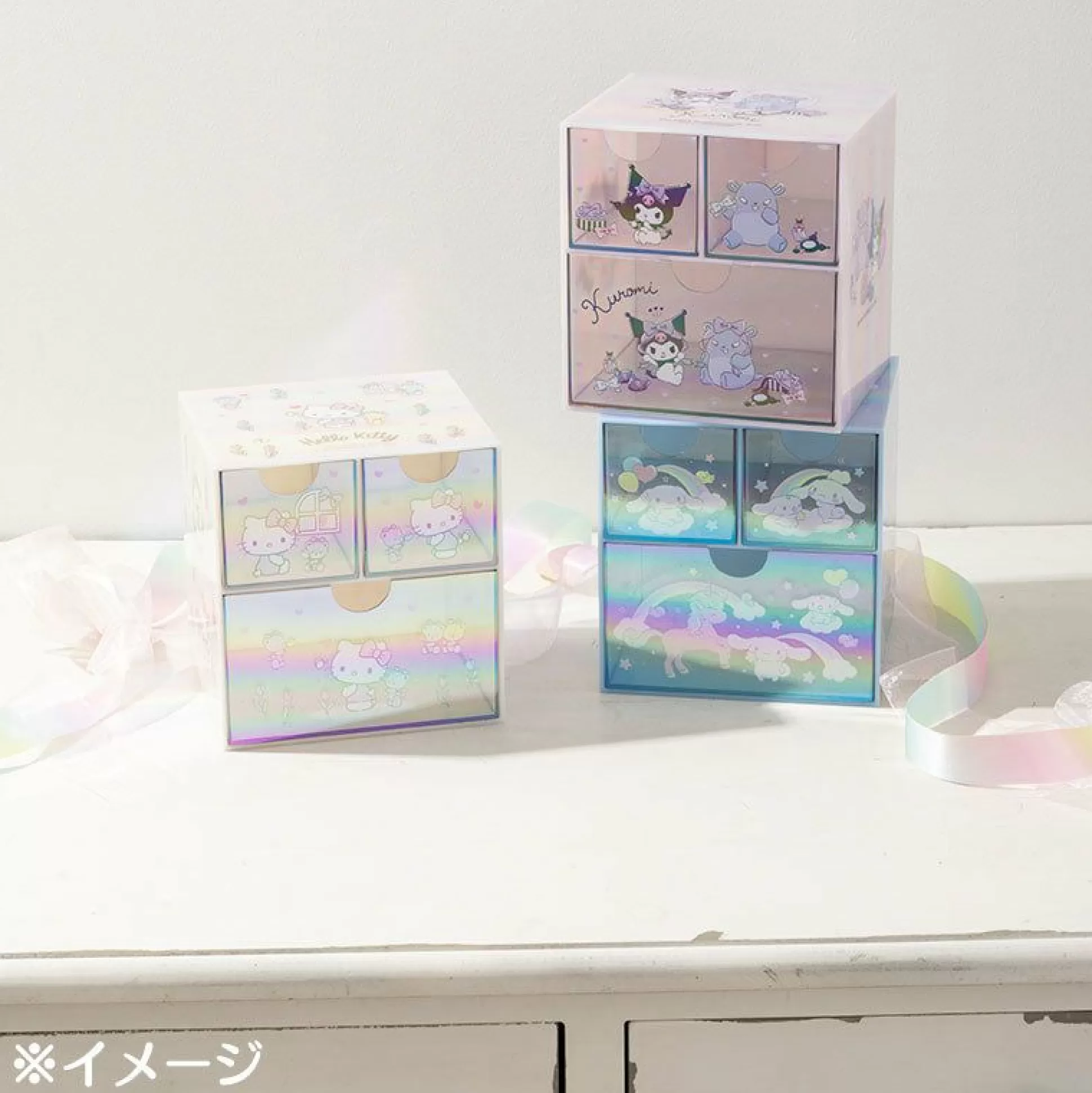 Cinnamoroll Mini Storage Chest (Glossy Aurora Series)^Japan Original Hot