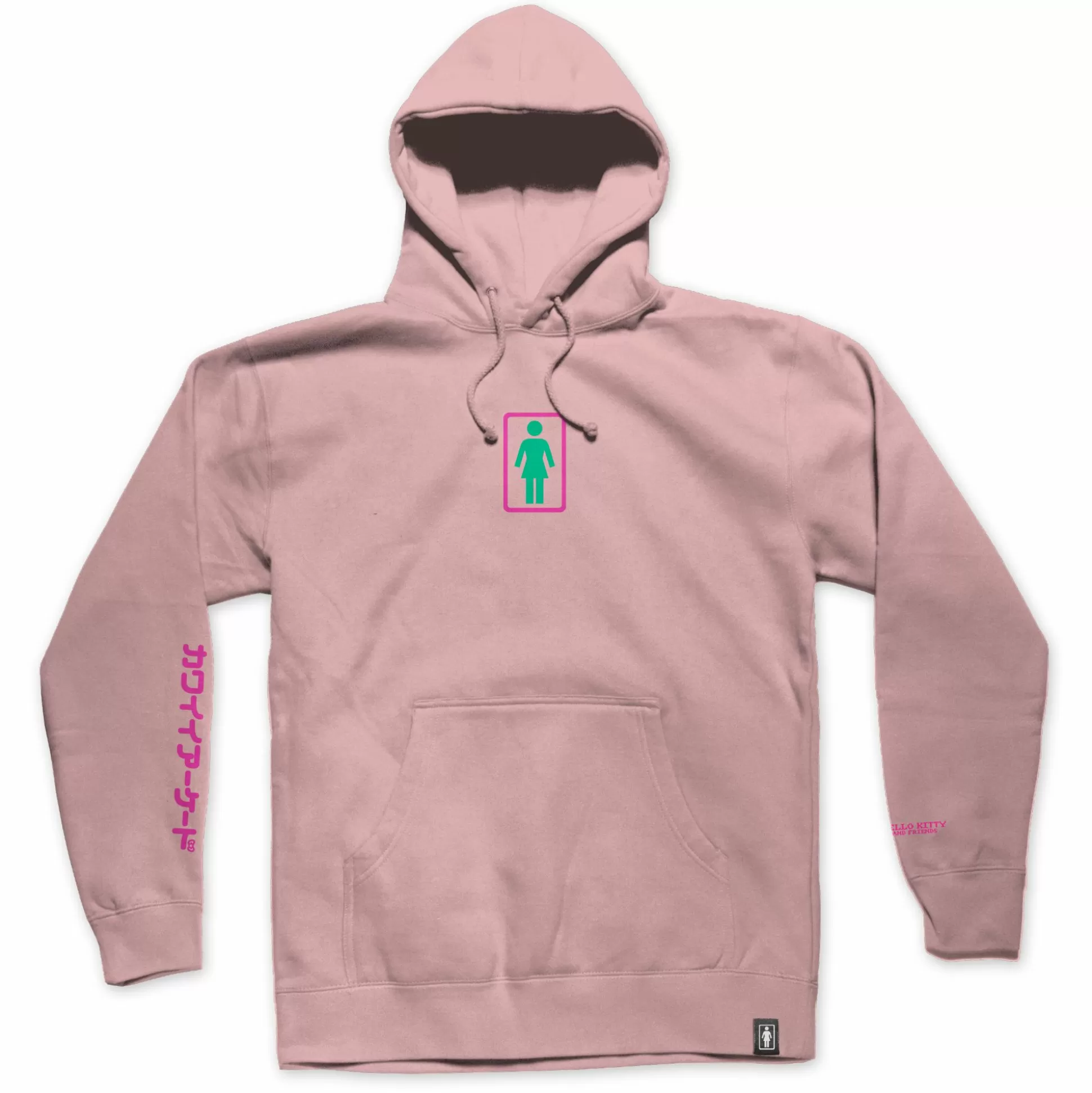 Girl X Kawaii Arcade Friends Hoodie (Dusty Pink)^Girl Skateboards Fashion