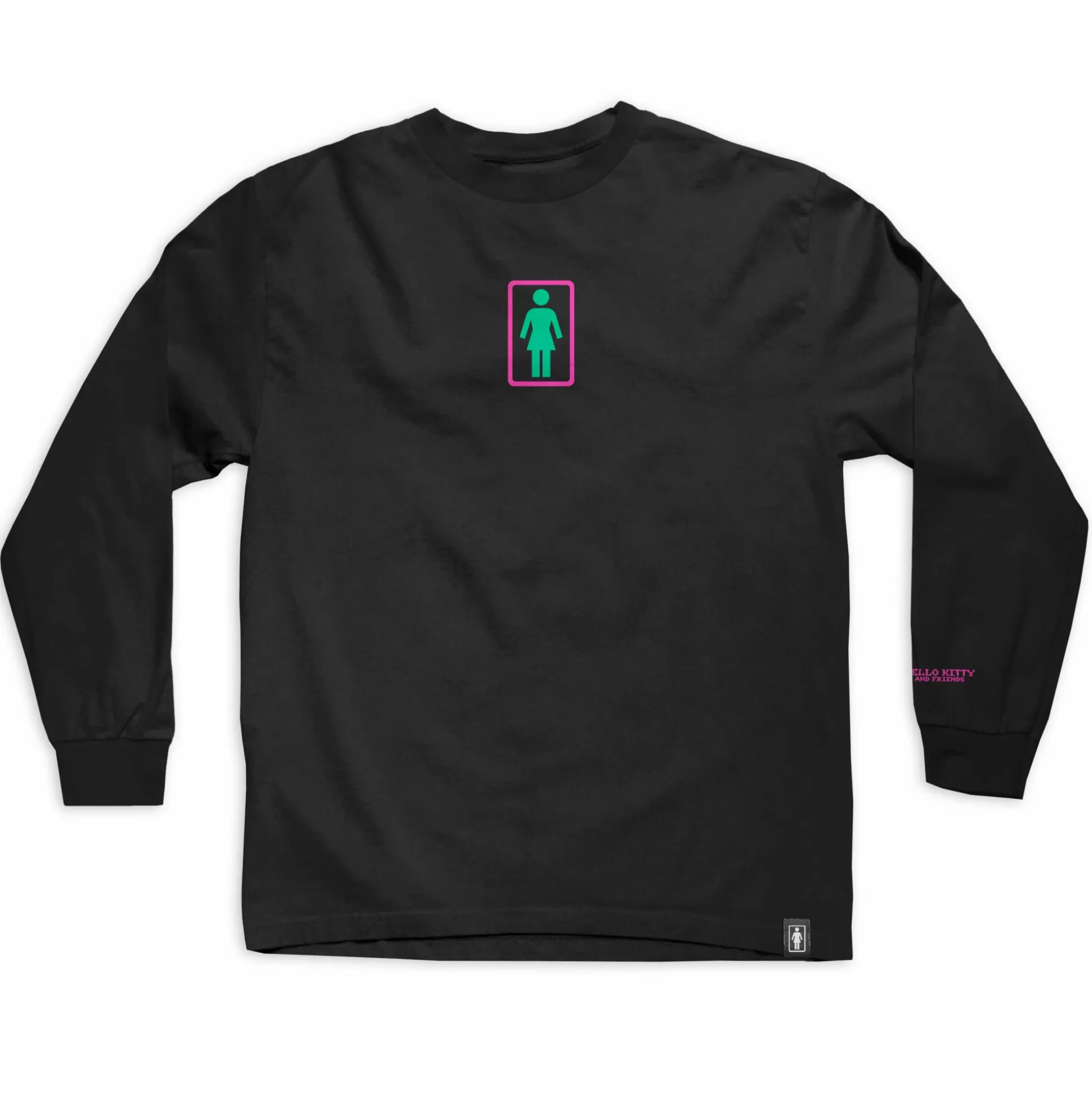 Girl X Kawaii Arcade Friends Longsleeve (Black)^Girl Skateboards Fashion