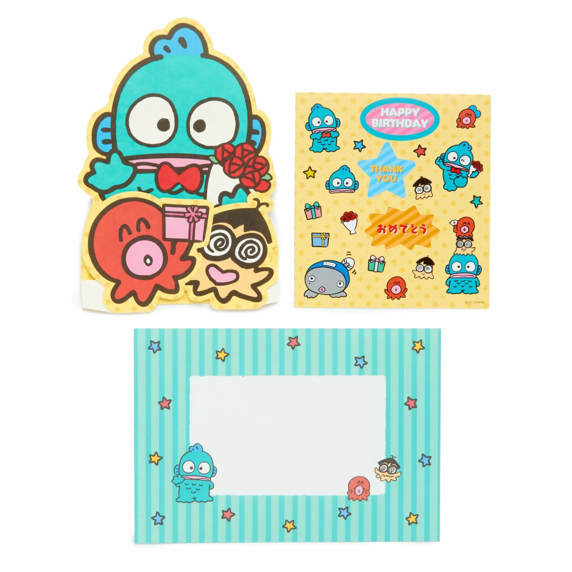 Hangyodon Stickers And Greeting Card^Japan Original Shop