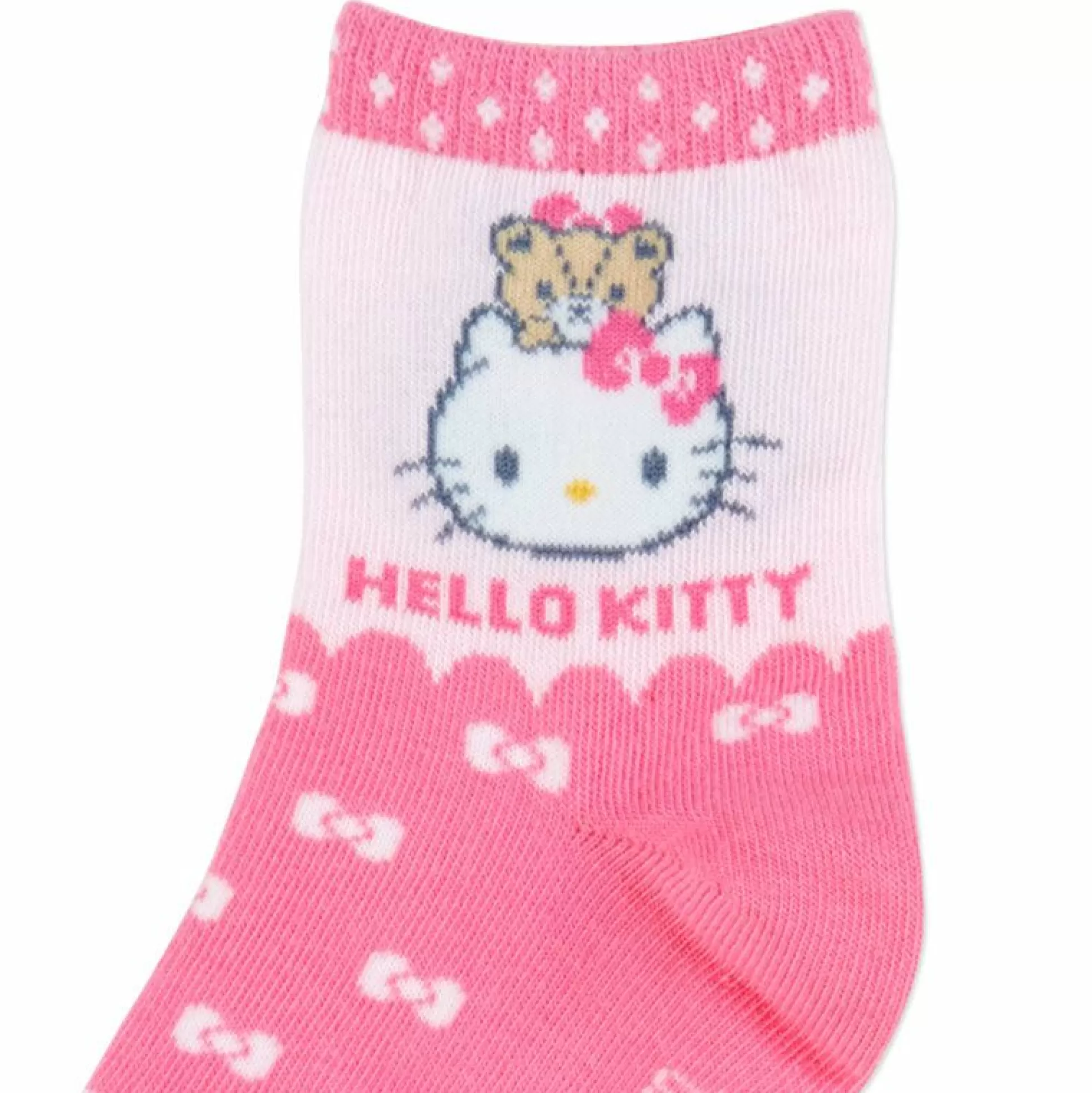 Hello Kitty 3-Pair Kids Crew Sock Set (Pink)^Japan Original Best Sale