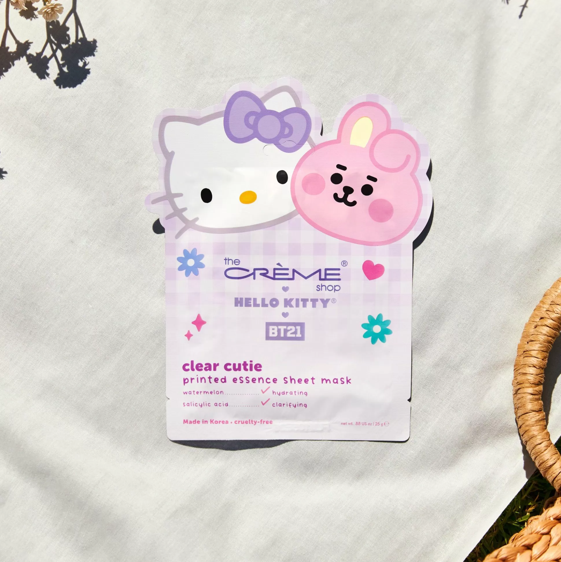 Hello Kitty & Bt21 Clear Cutie Printed Essence Sheet Mask^The Crème Shop Outlet