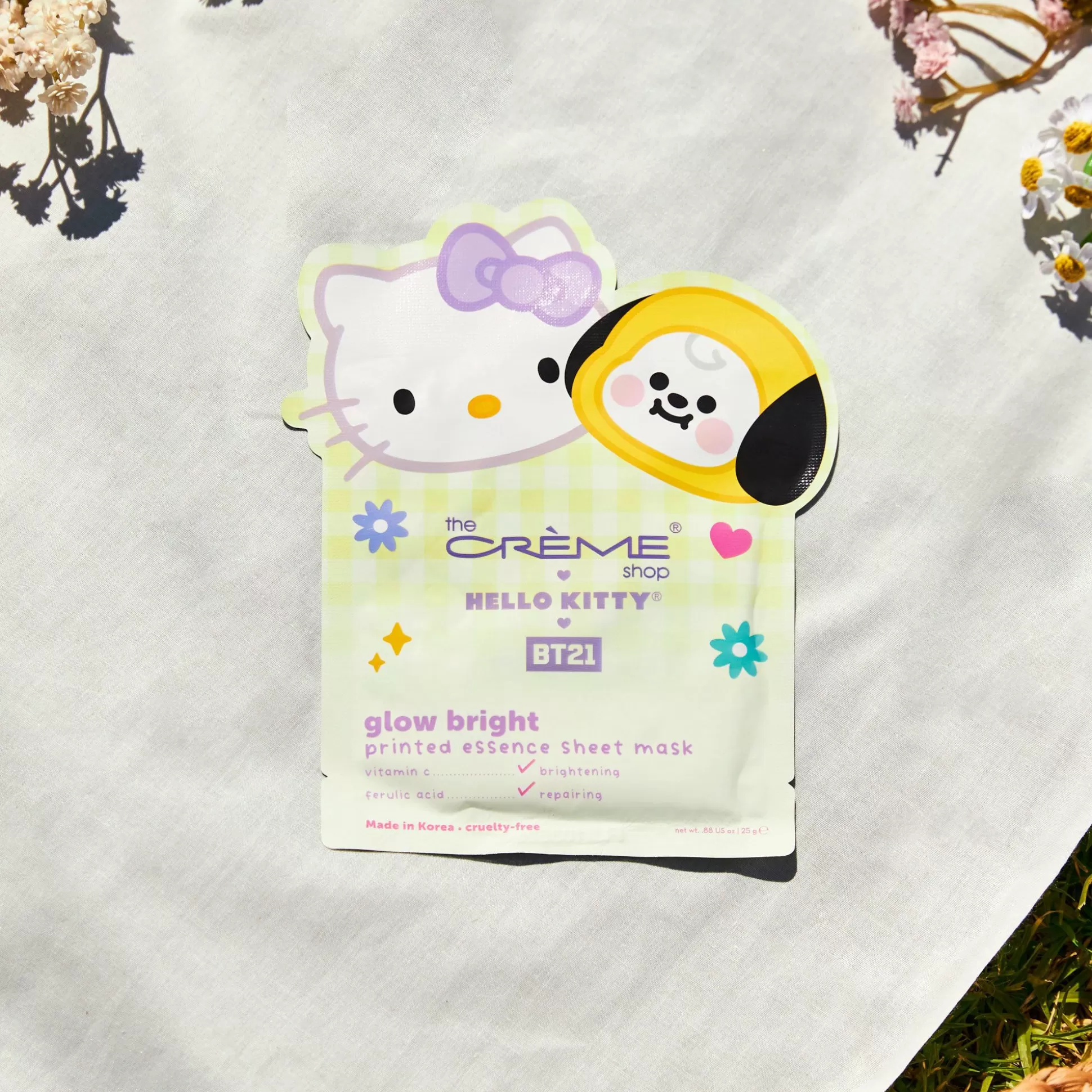 Hello Kitty & Bt21 Glow Bright Printed Essence Sheet Mask^The Crème Shop Flash Sale