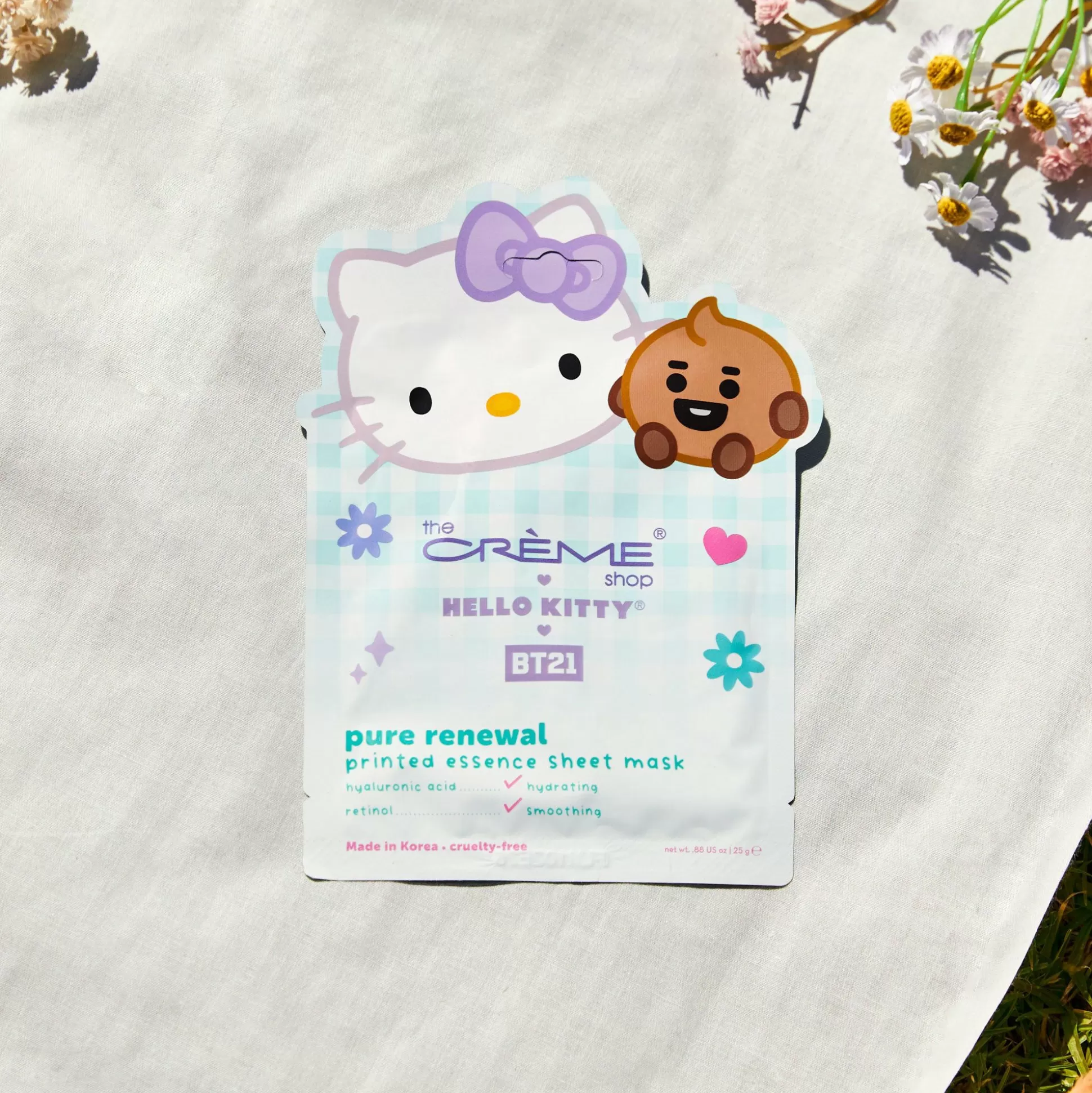 Hello Kitty & Bt21 Pure Renewal Printed Essence Sheet Mask^The Crème Shop Online