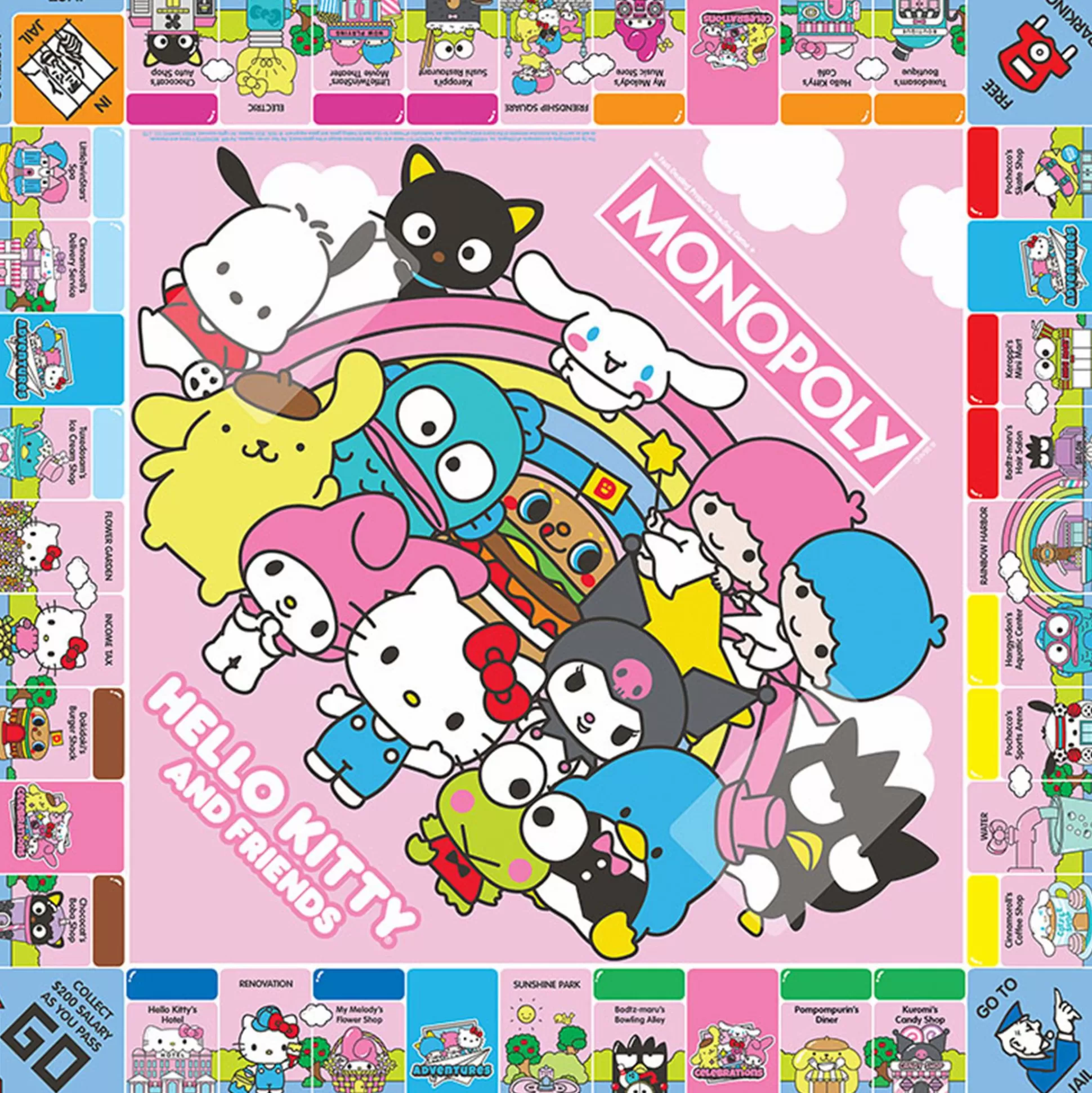 Hello Kitty & Friends Monopoly Board Game^USAopoly Inc Cheap