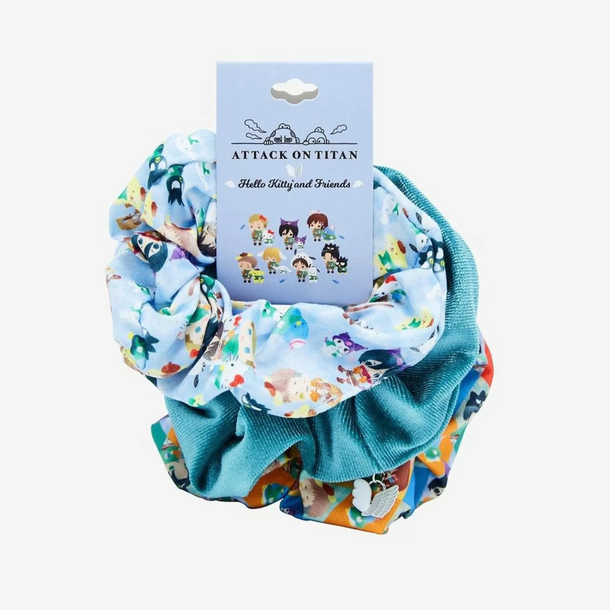 Hello Kitty And Friends X Attack On Titan 3-Piece Scrunchie Set^BIOWORLD Best Sale