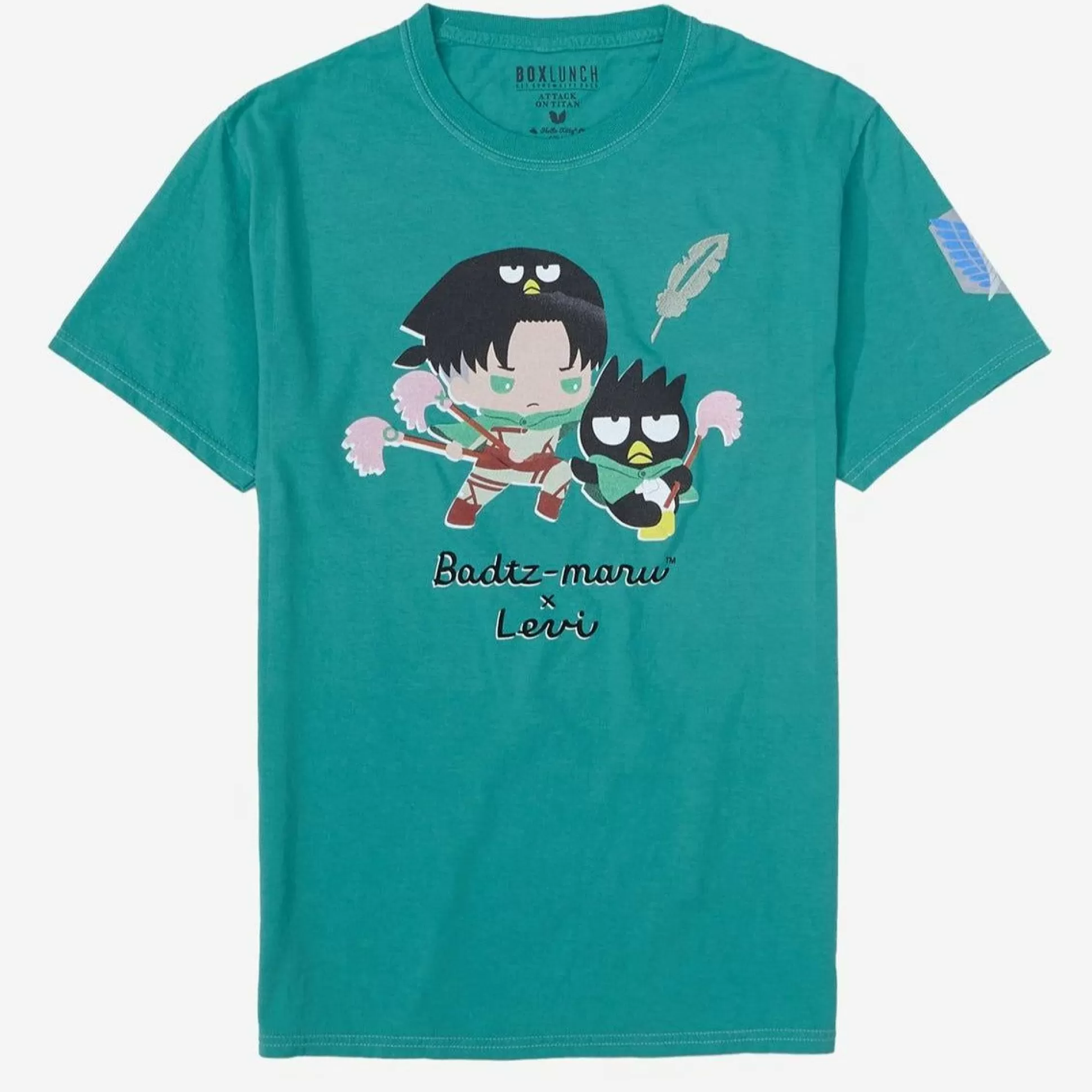 Hello Kitty And Friends X Attack On Titan Badtz-Maru & Levi Tee^BIOWORLD Cheap