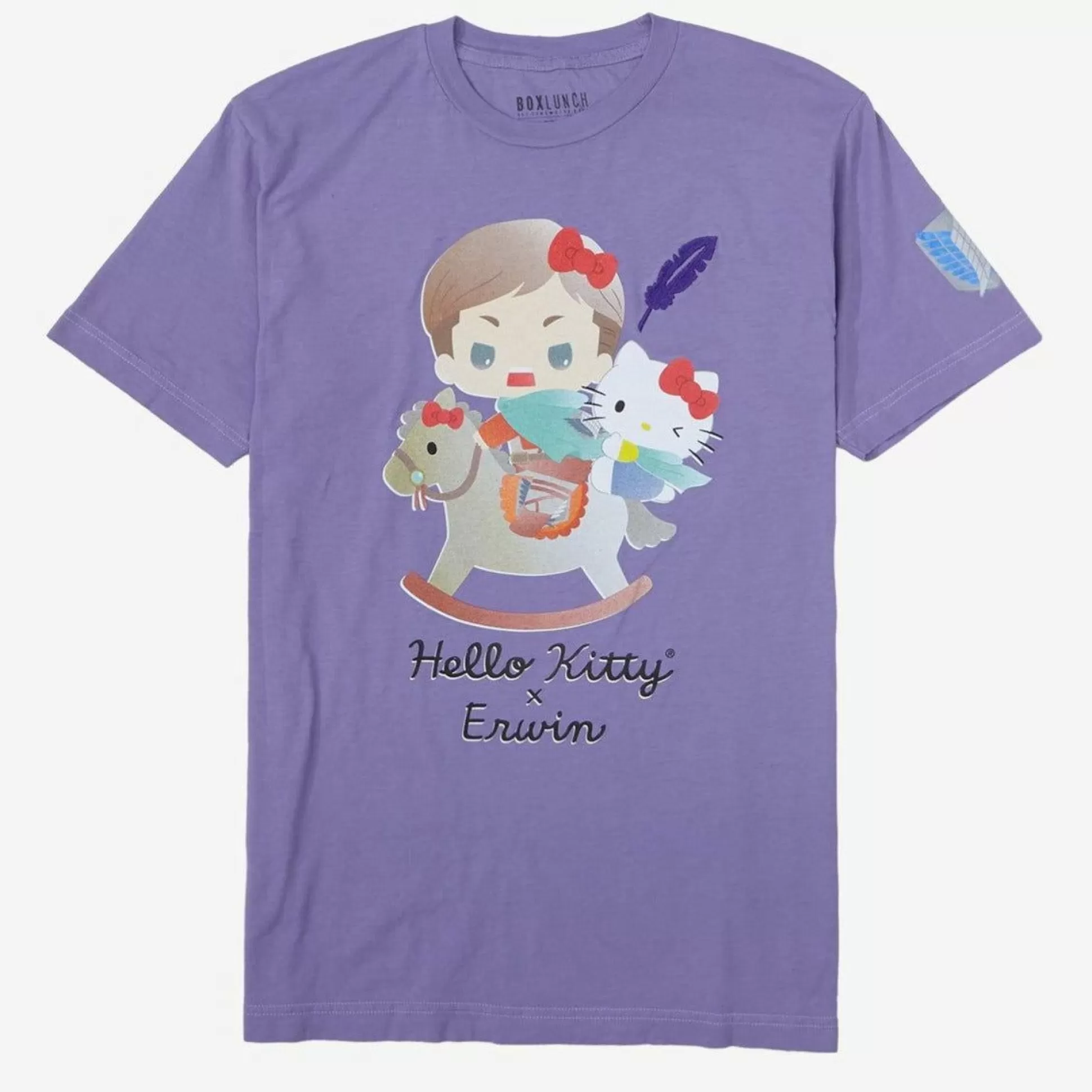 Hello Kitty And Friends X Attack On Titan Hello Kitty & Erwin Tee^BIOWORLD Store