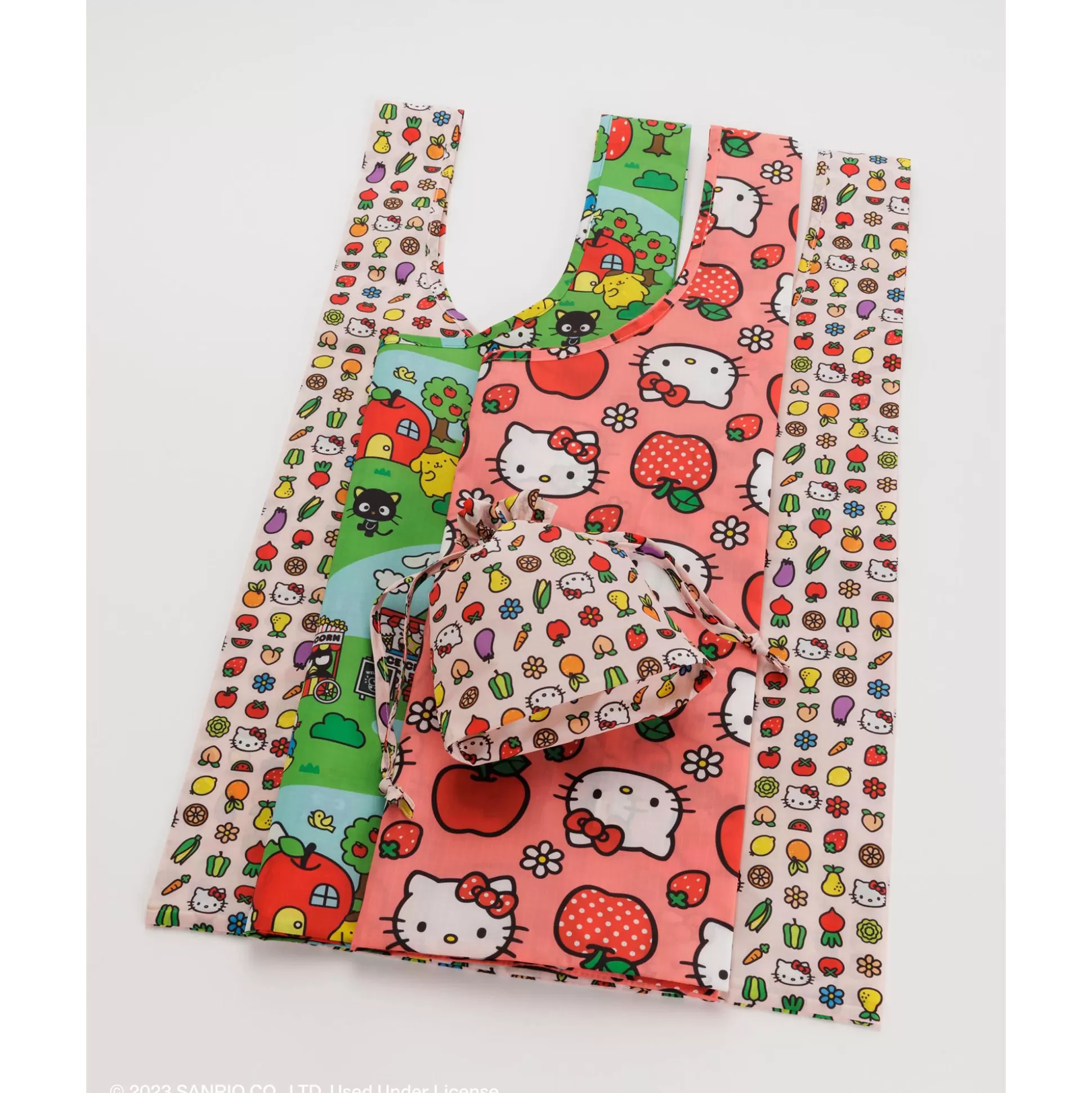 Hello Kitty And Friends X Baggu Standard Bags Set (Apples + Icons + Friends)^Baggu Corporation Online