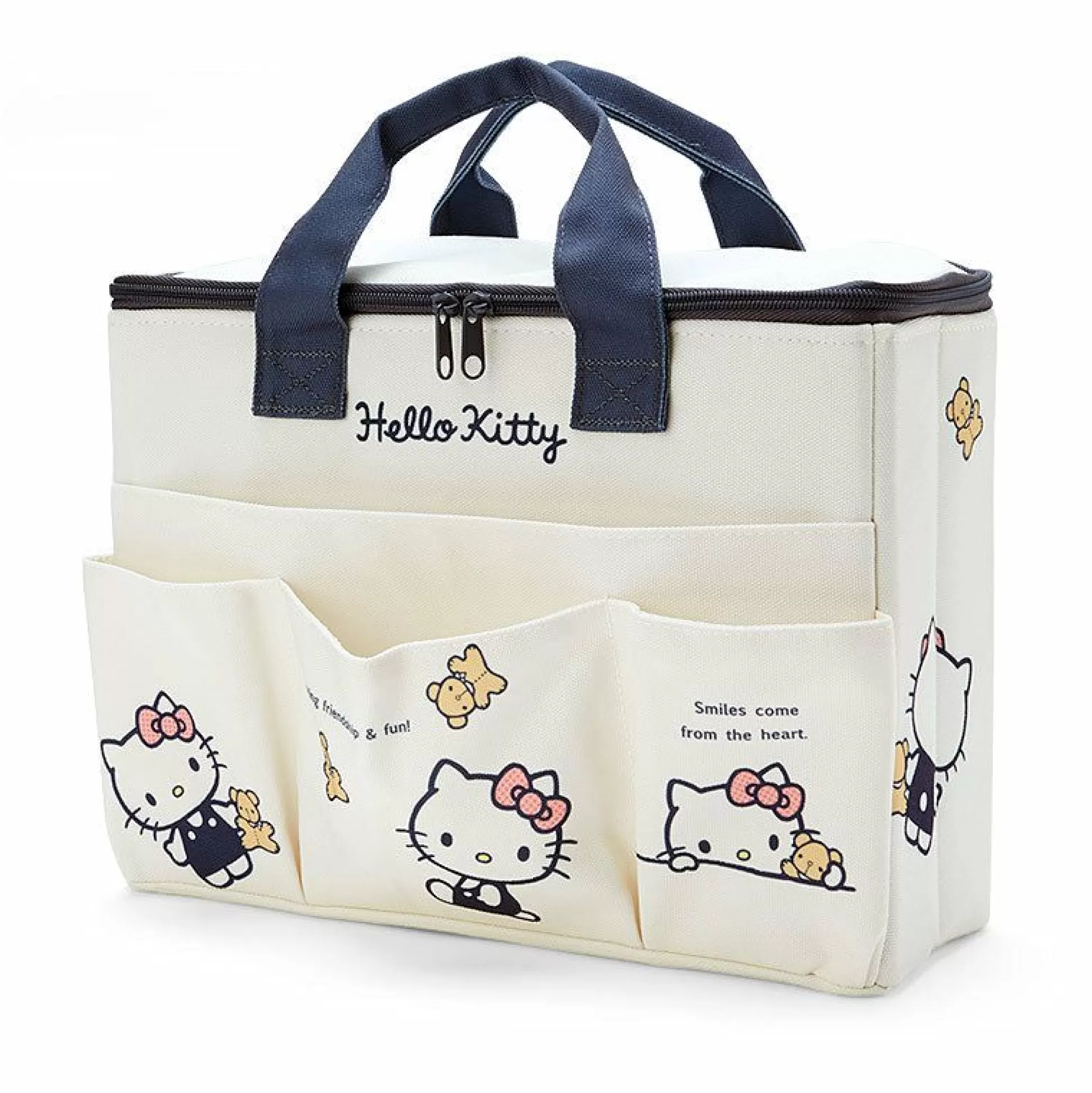 Hello Kitty Canvas Covered Storage Box^Japan Original New