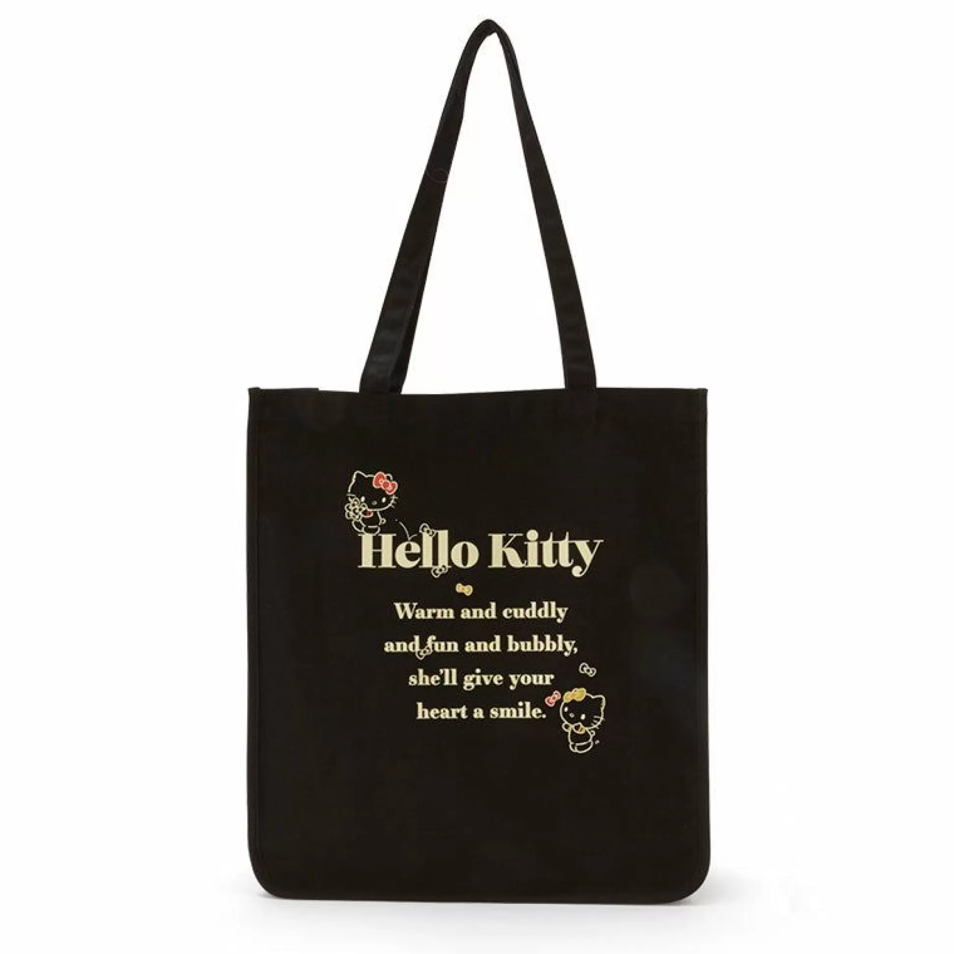 Hello Kitty Canvas Easy Tote Bag (Black)^Japan Original Cheap