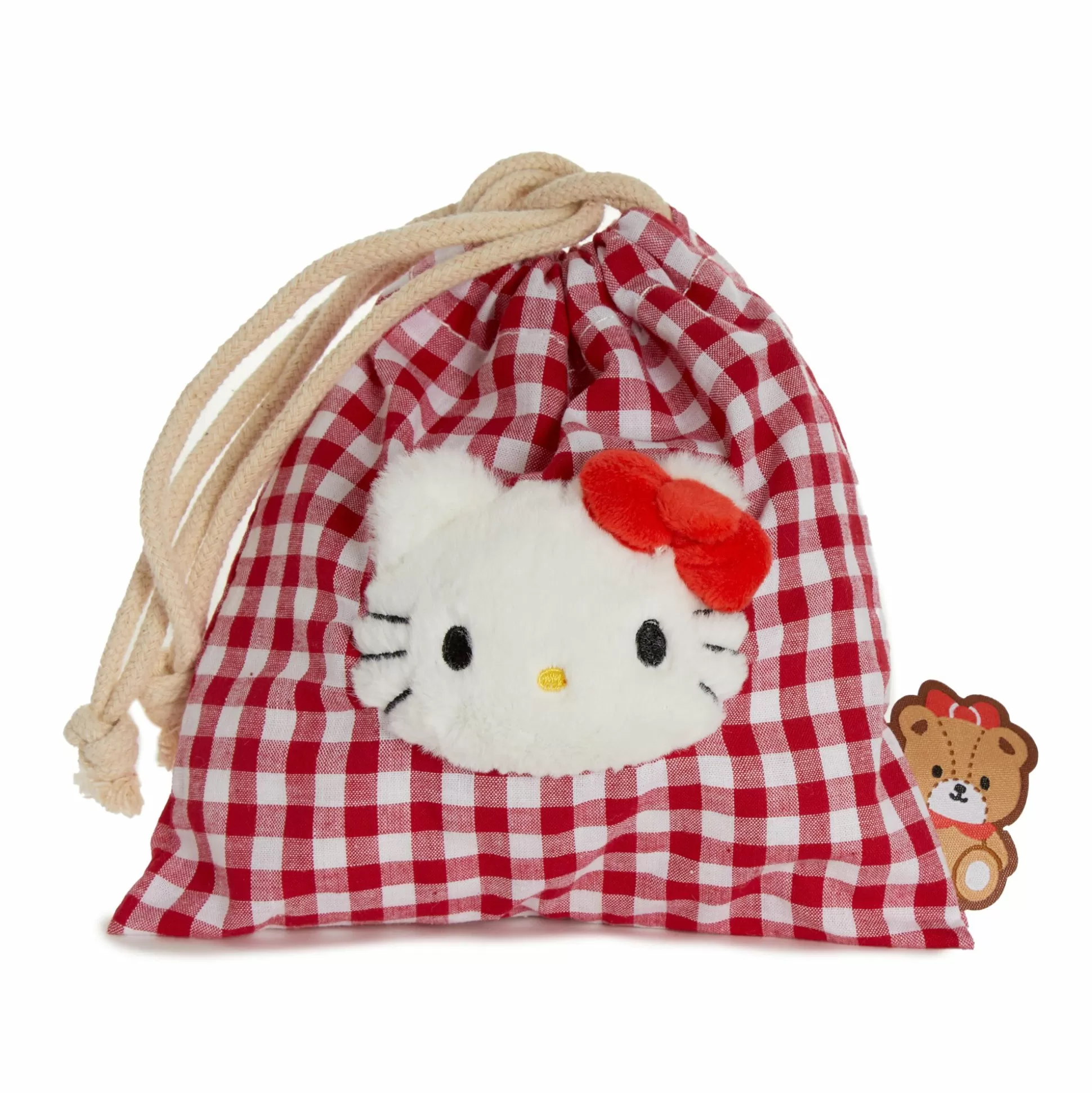 Hello Kitty Drawstring Pouch (Gingham Cafe Series)^NAKAJIMA CORPORATION Cheap