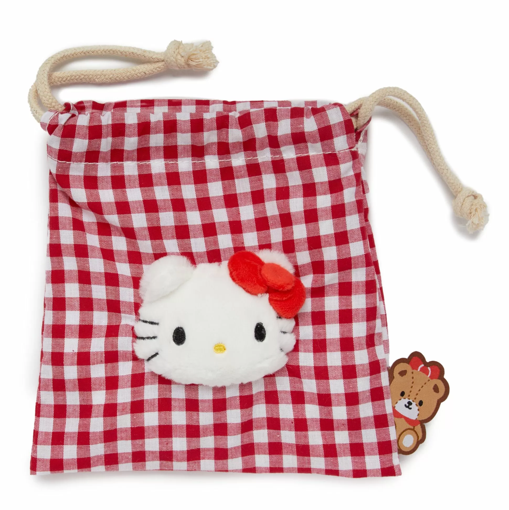 Hello Kitty Drawstring Pouch (Gingham Cafe Series)^NAKAJIMA CORPORATION Cheap