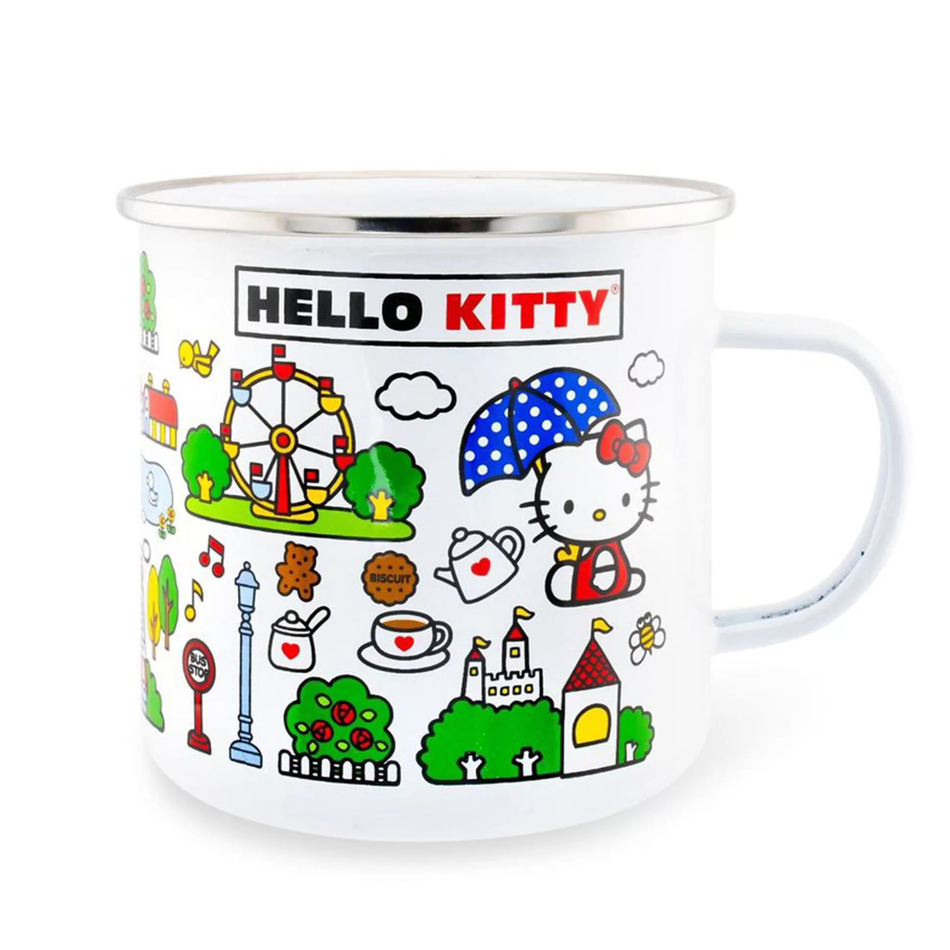 Hello Kitty Enamel Camper Coffee Mug^Silver Buffalo LLC Flash Sale