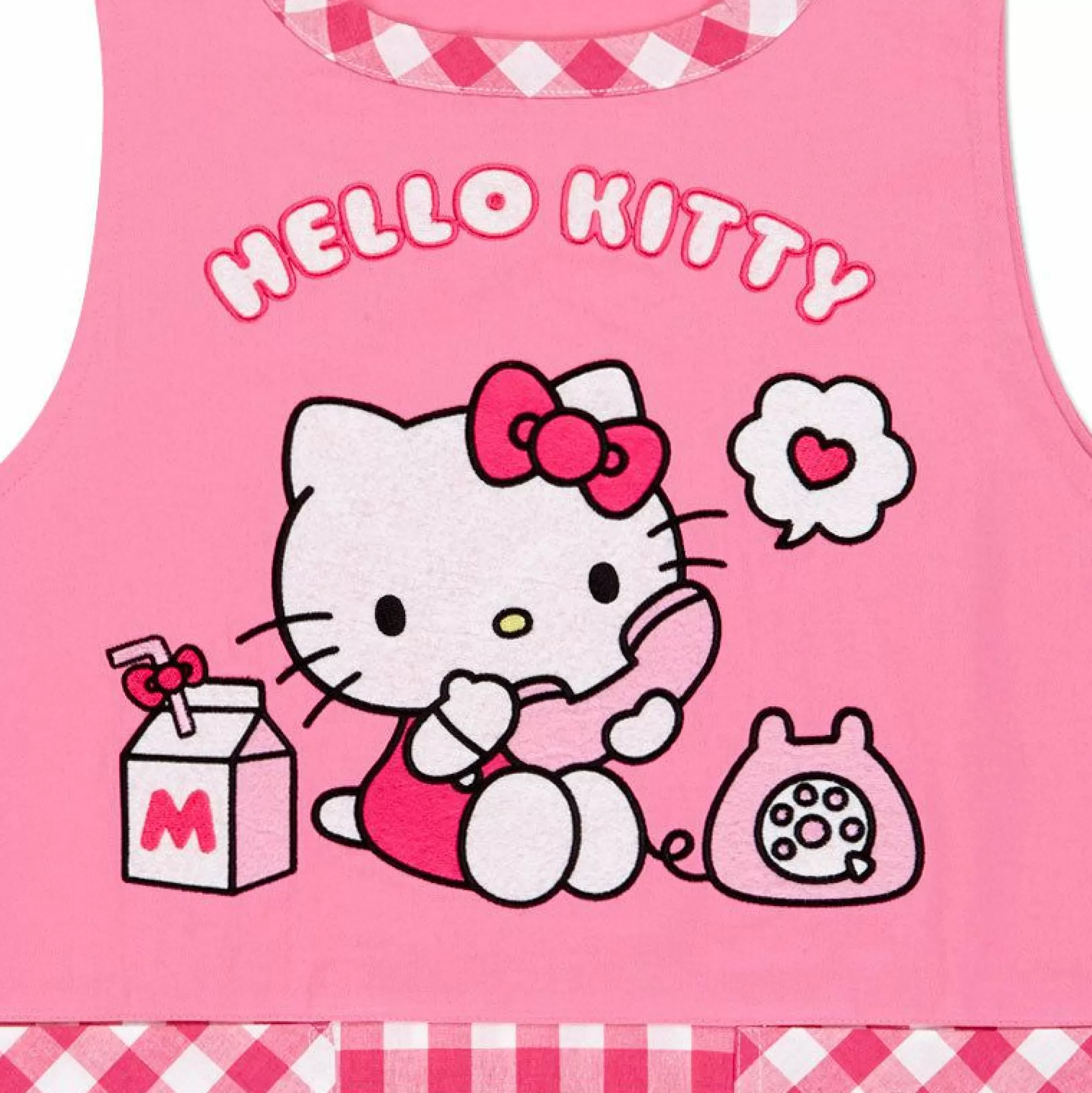 Hello Kitty Gingham Pinafore Apron^Japan Original Store