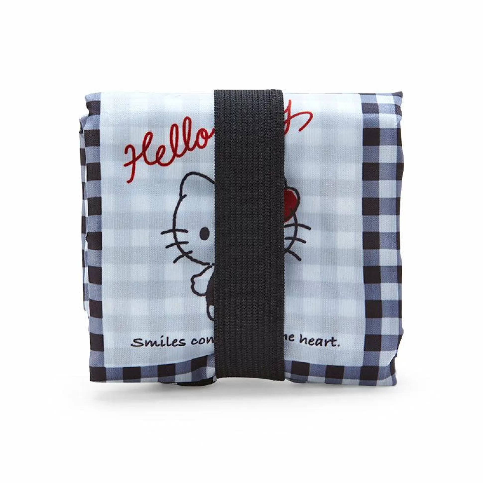 Hello Kitty Gingham Reusable Tote Bag^Japan Original Sale