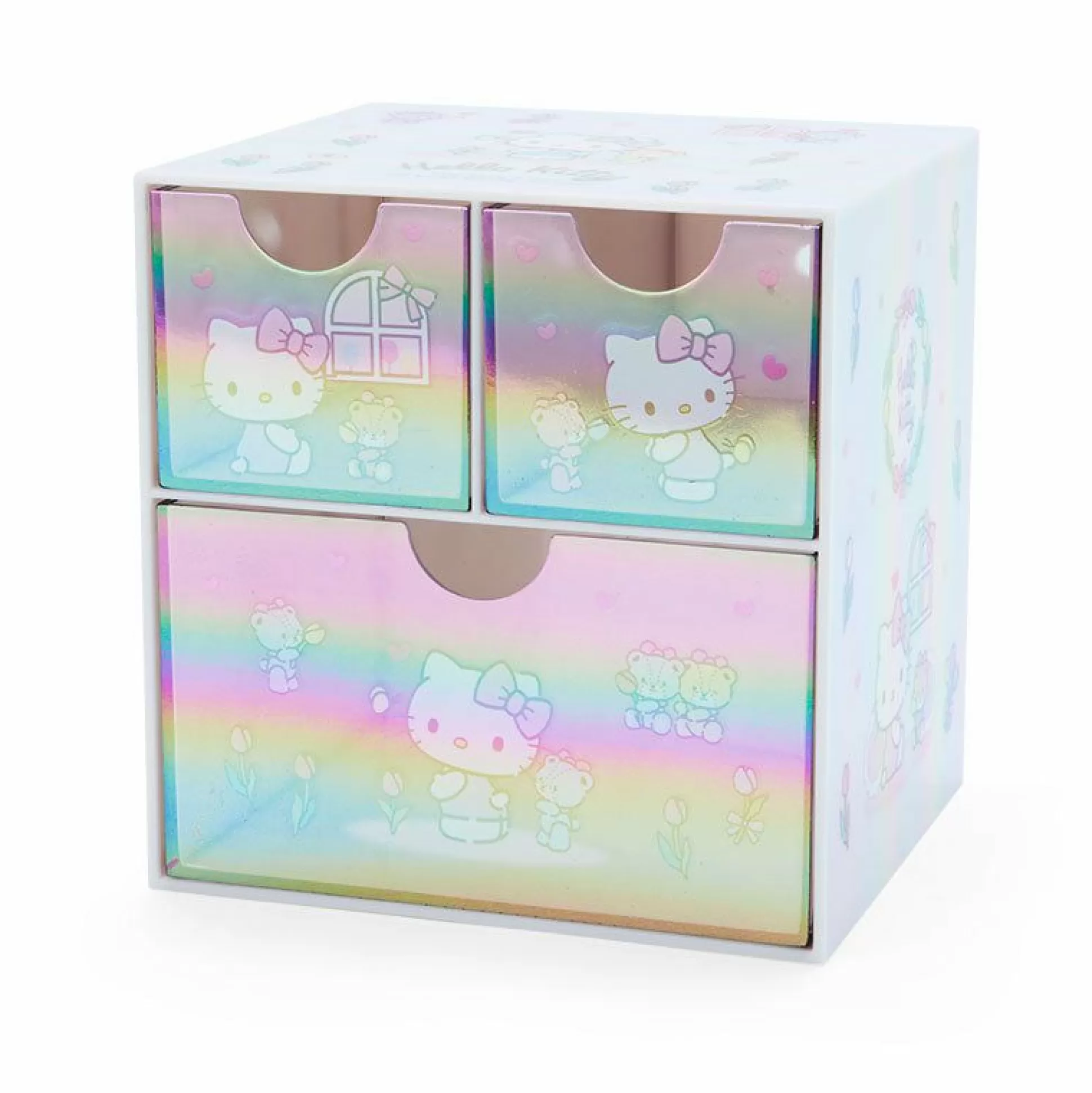 Hello Kitty Mini Storage Chest (Glossy Aurora Series)^Japan Original Hot