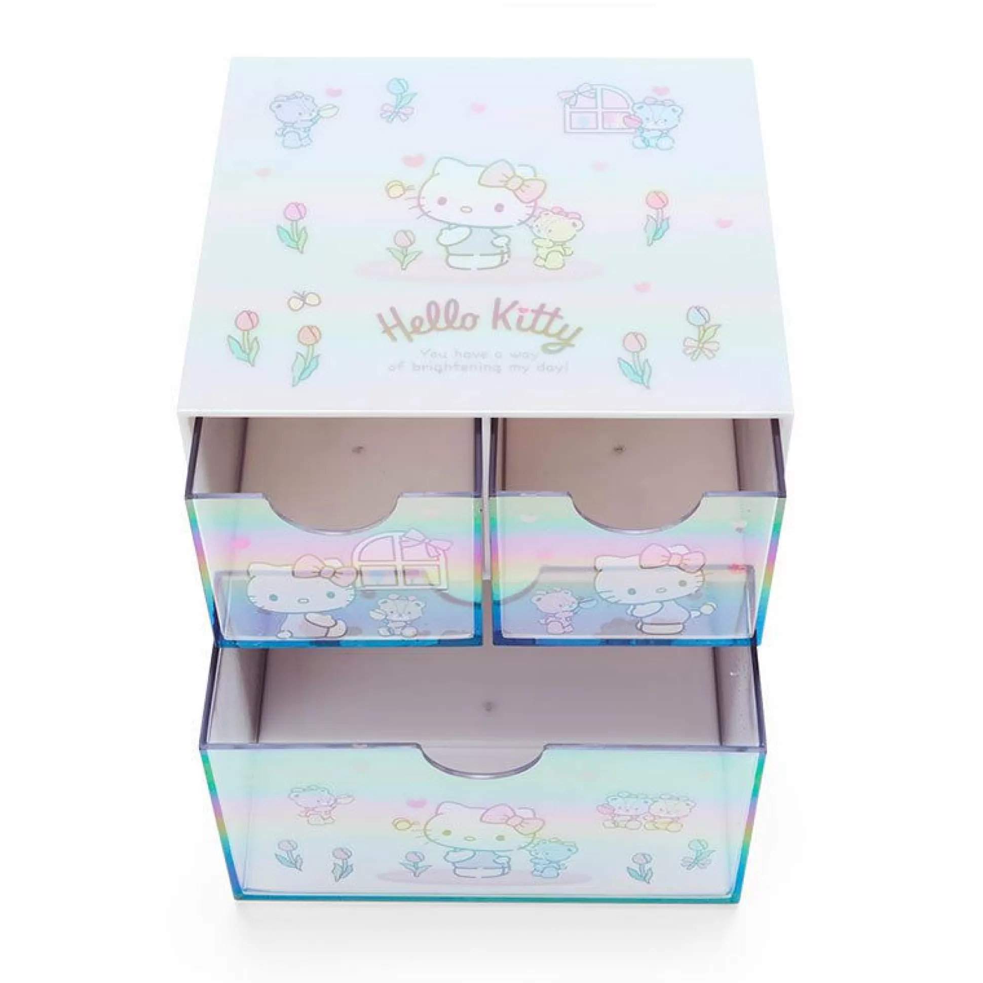 Hello Kitty Mini Storage Chest (Glossy Aurora Series)^Japan Original Hot