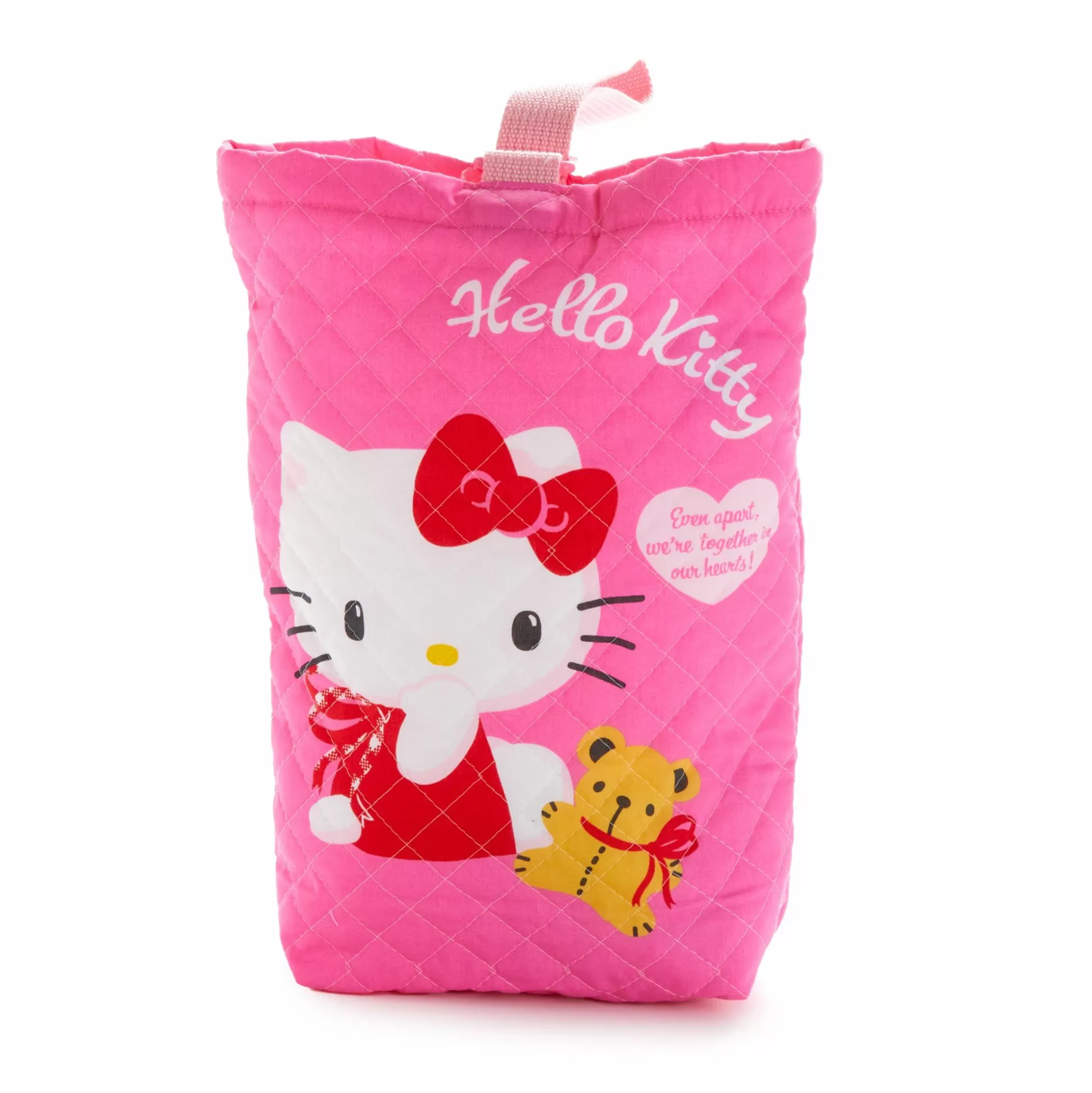 Hello Kitty Quilted Small Travel Bag (Teddy Bear Series)^Japan Original Hot