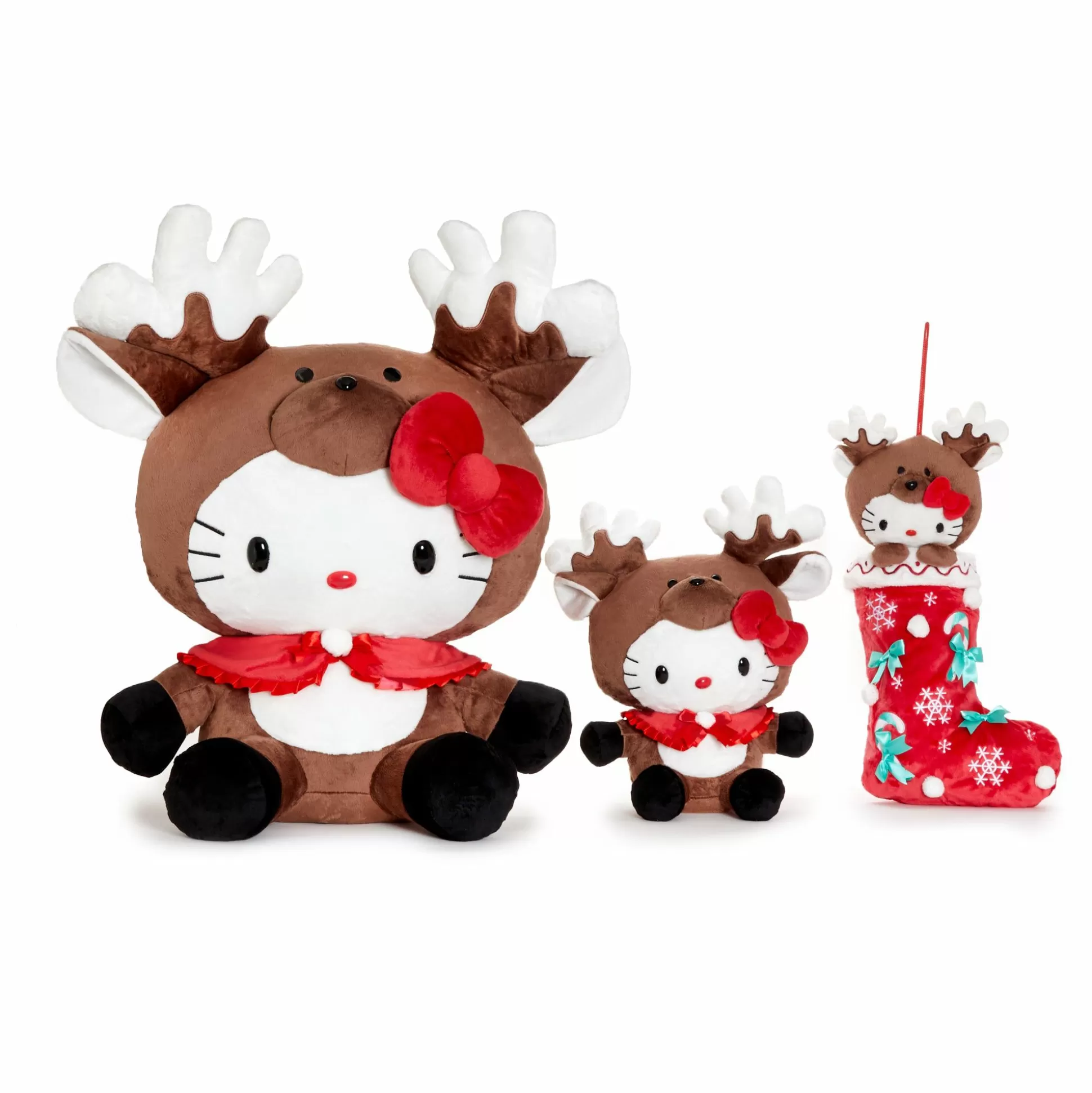 Hello Kitty Red-Nosed Rudolph 24" Plush^NAKAJIMA CORPORATION Store