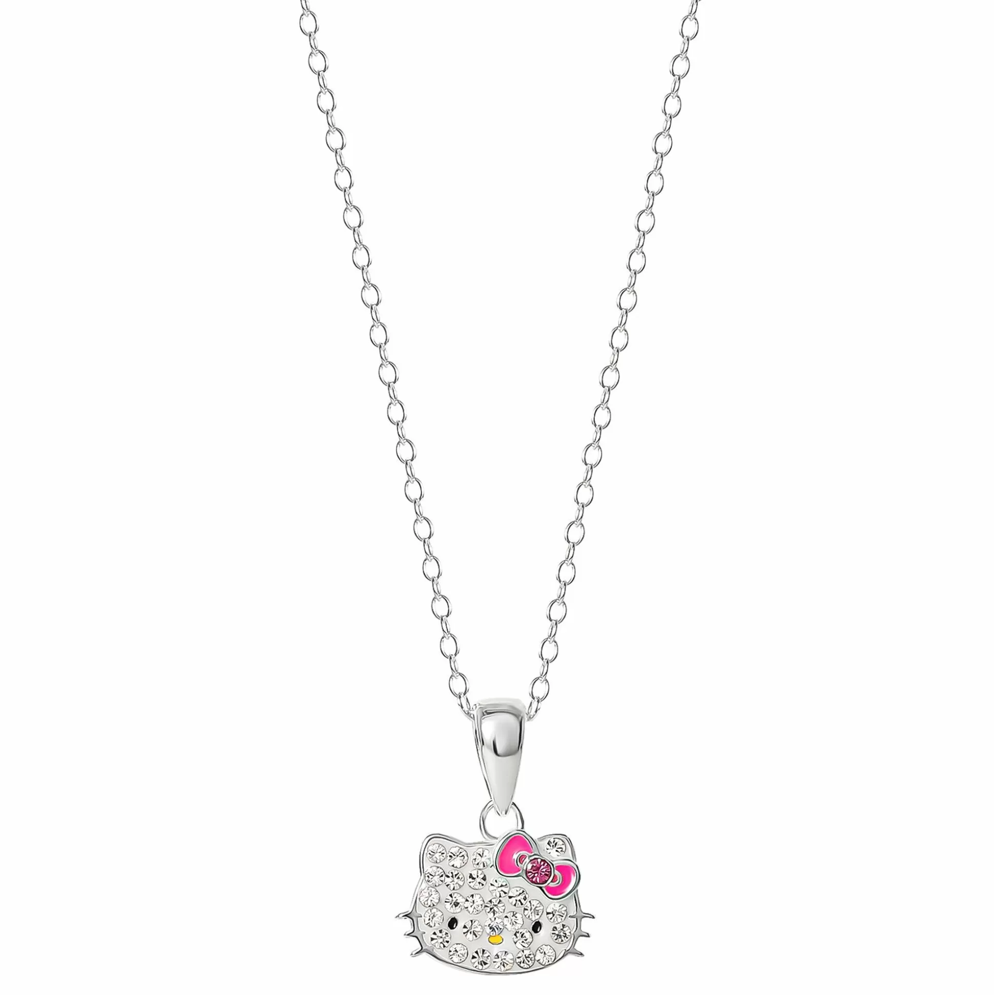 Hello Kitty Sterling Silver Crystal Necklace^JACMEL JEWELRY INC Best Sale