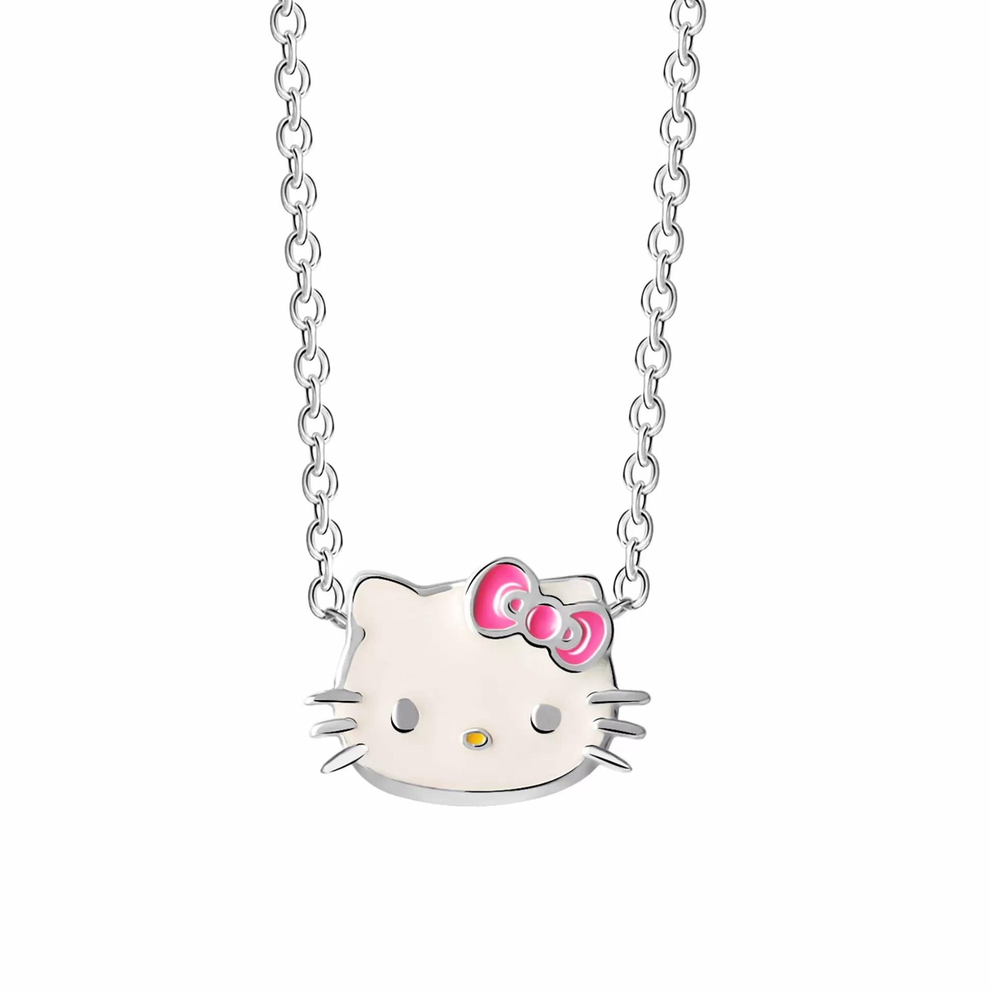 Hello Kitty Sterling Silver Enamel Necklace^JACMEL JEWELRY INC Fashion