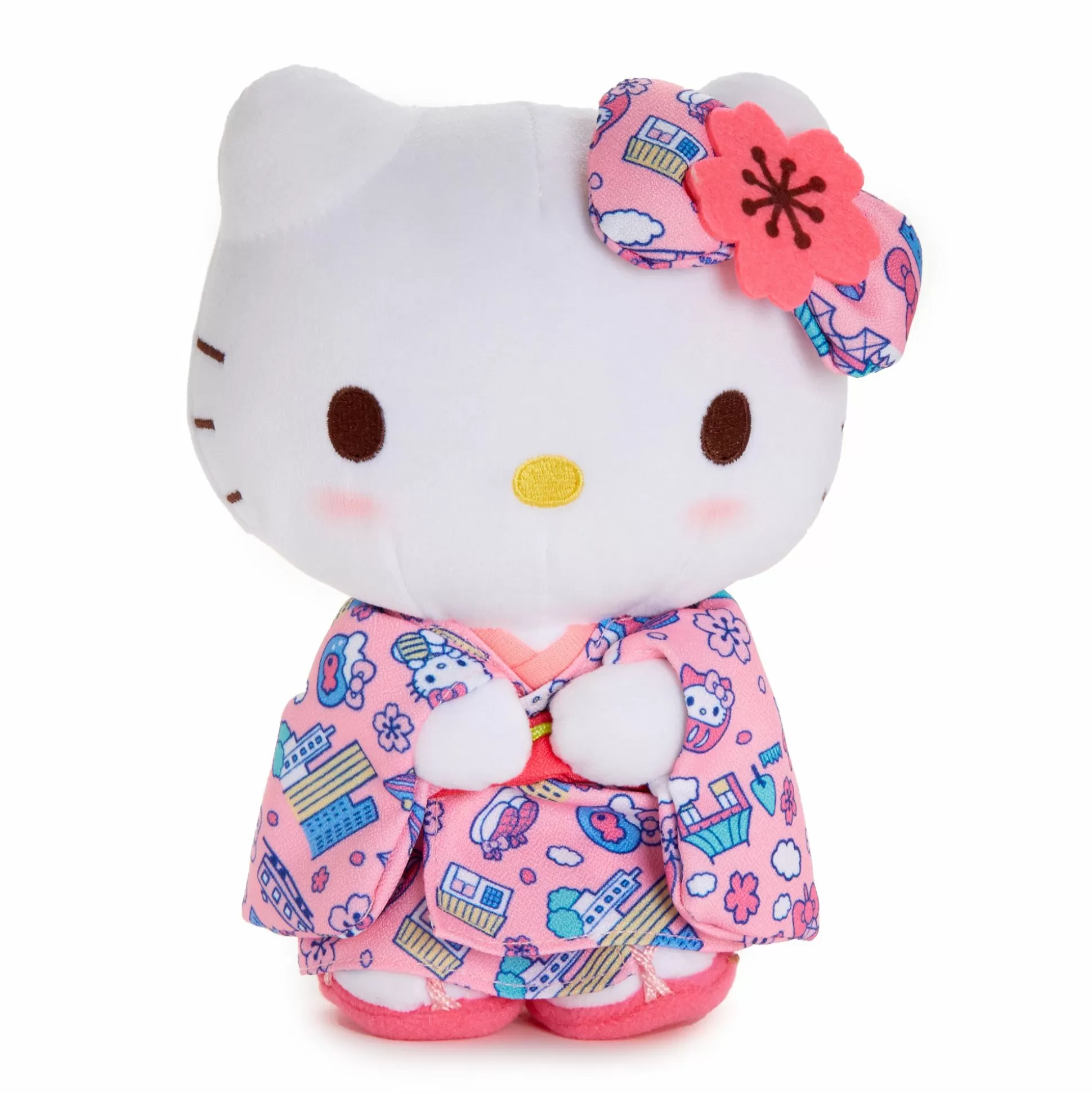 Hello Kitty Tokyo Kimono 8" Standing Plush (Sakura Series)^NAKAJIMA CORPORATION New