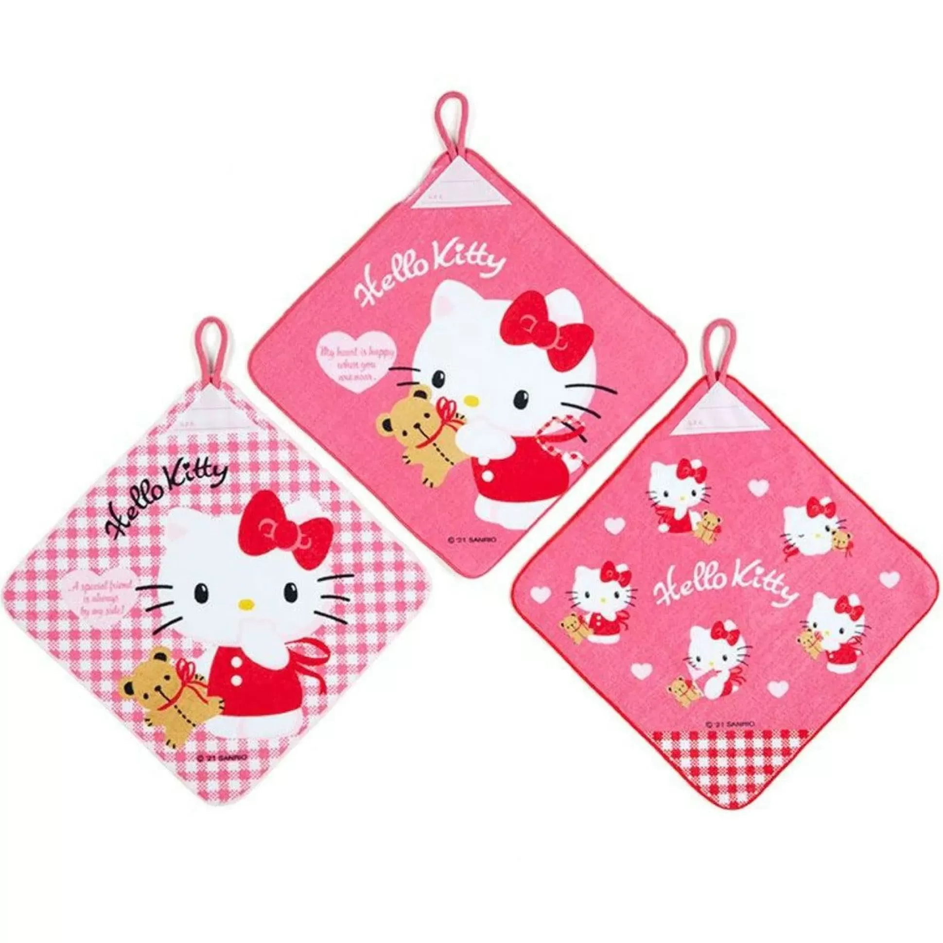 Hello Kitty Wash Towels (Set Of 3)^Japan Original Cheap