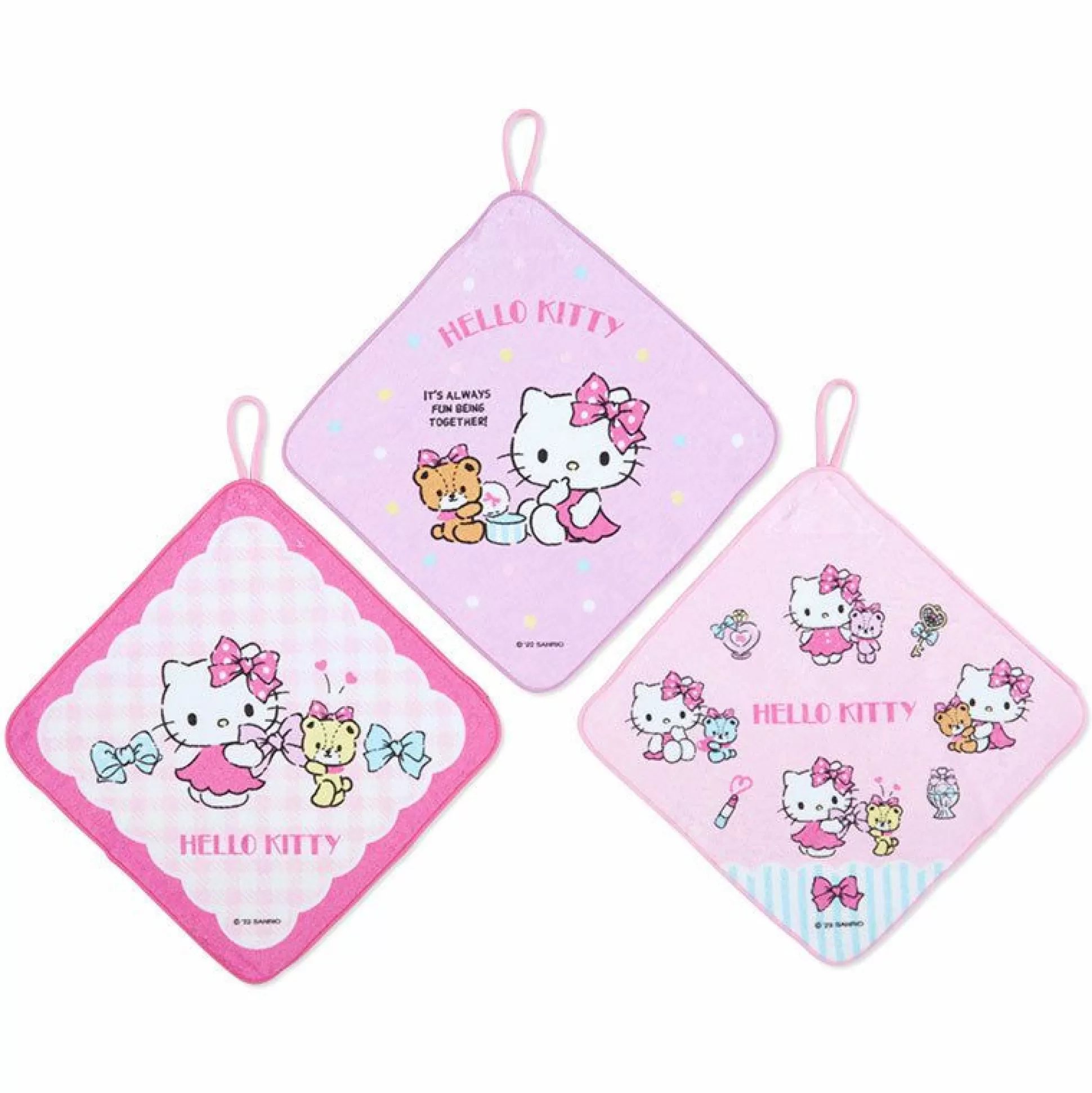 Hello Kitty Wash Towels (Set Of 3)^Japan Original Cheap