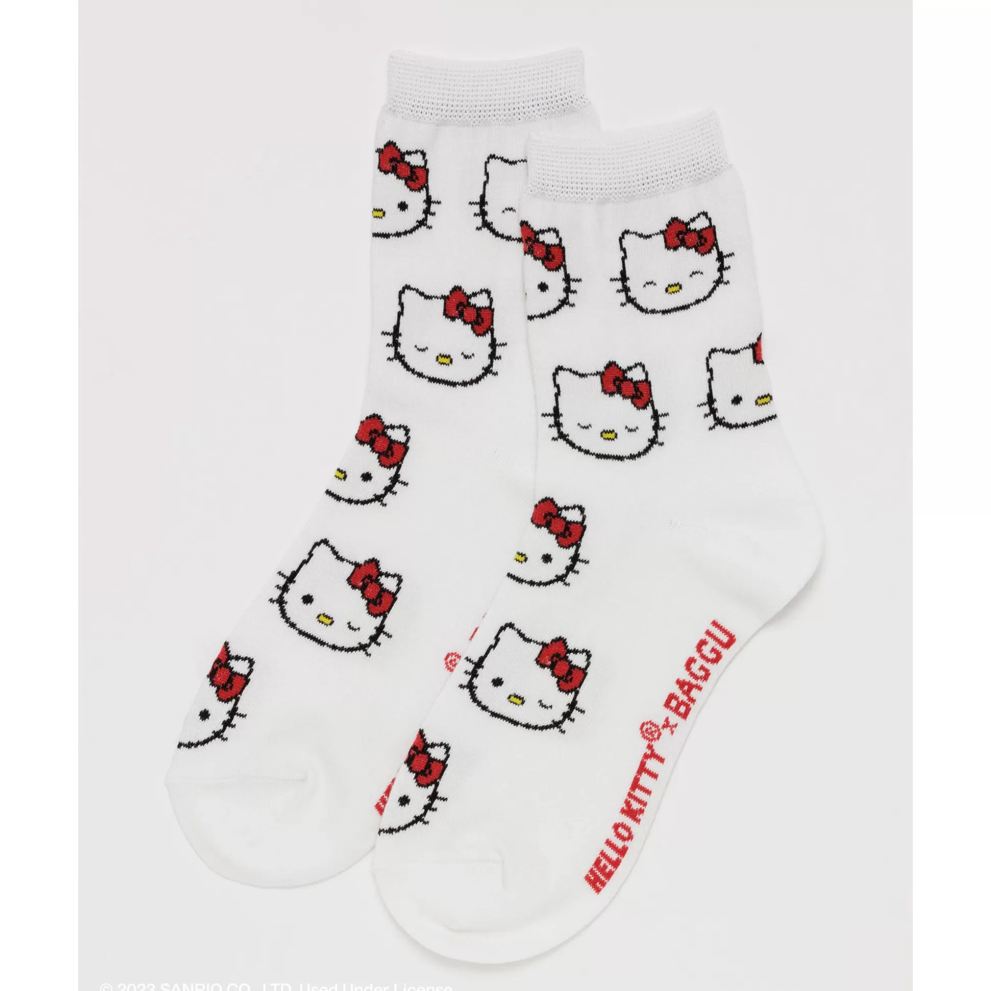 Hello Kitty X Baggu Crew Sock (Snow)^Baggu Corporation Best Sale