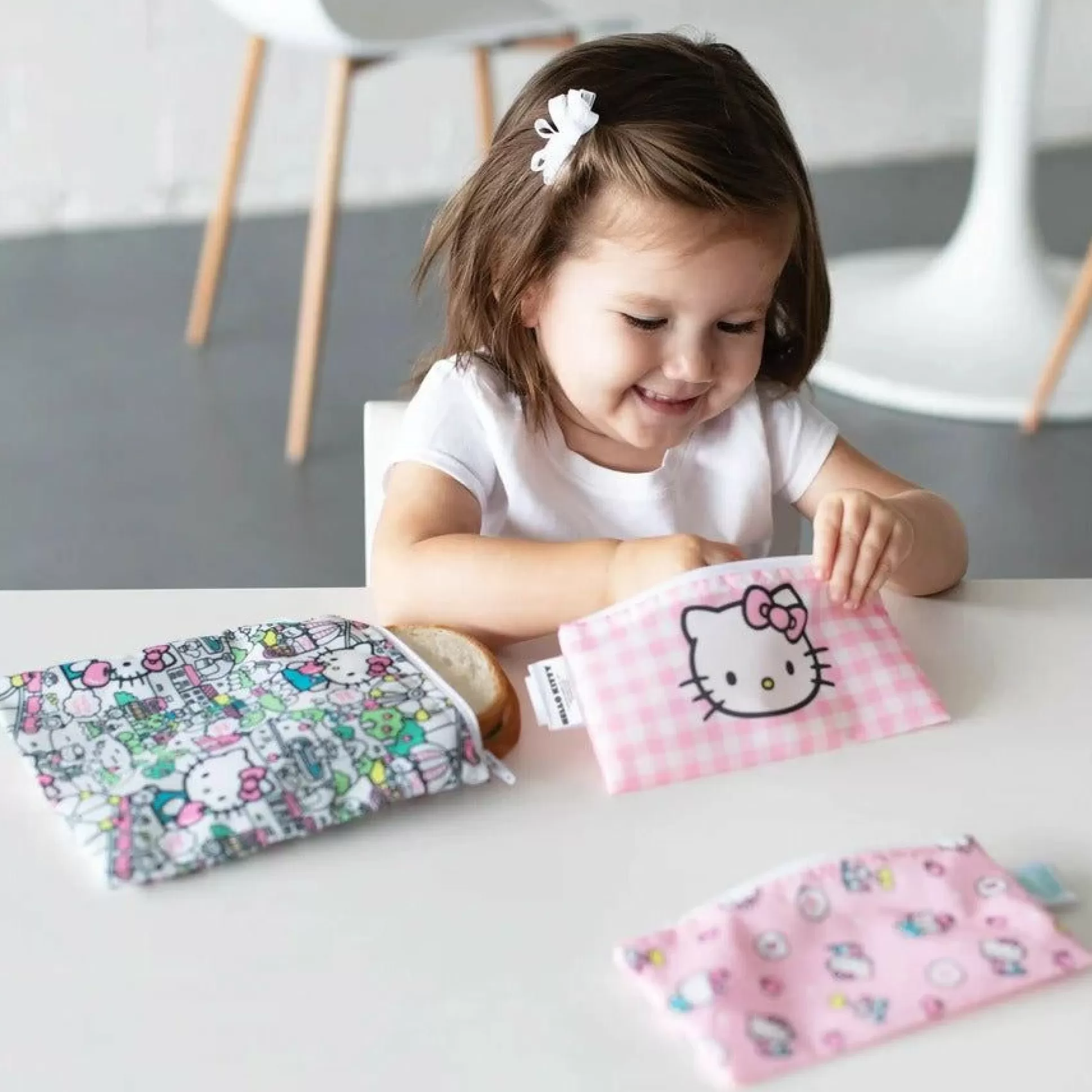 Hello Kitty X Reusable 3-Piece Snack Bag Set^BUMKINS Store