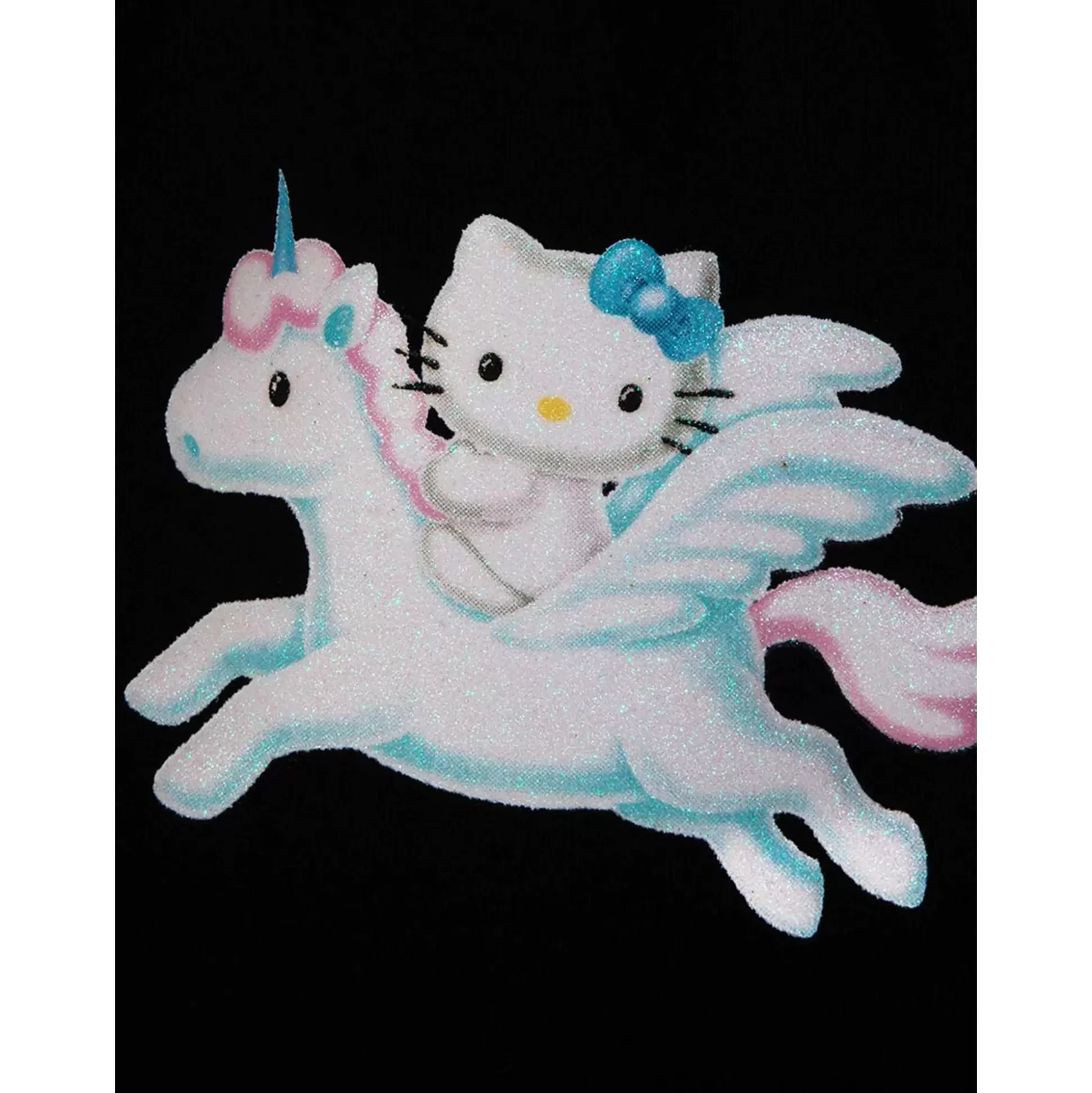 Hello Kitty X Dumbgood Unicorn Glitter Sweatpants (Black)^BIOWORLD New