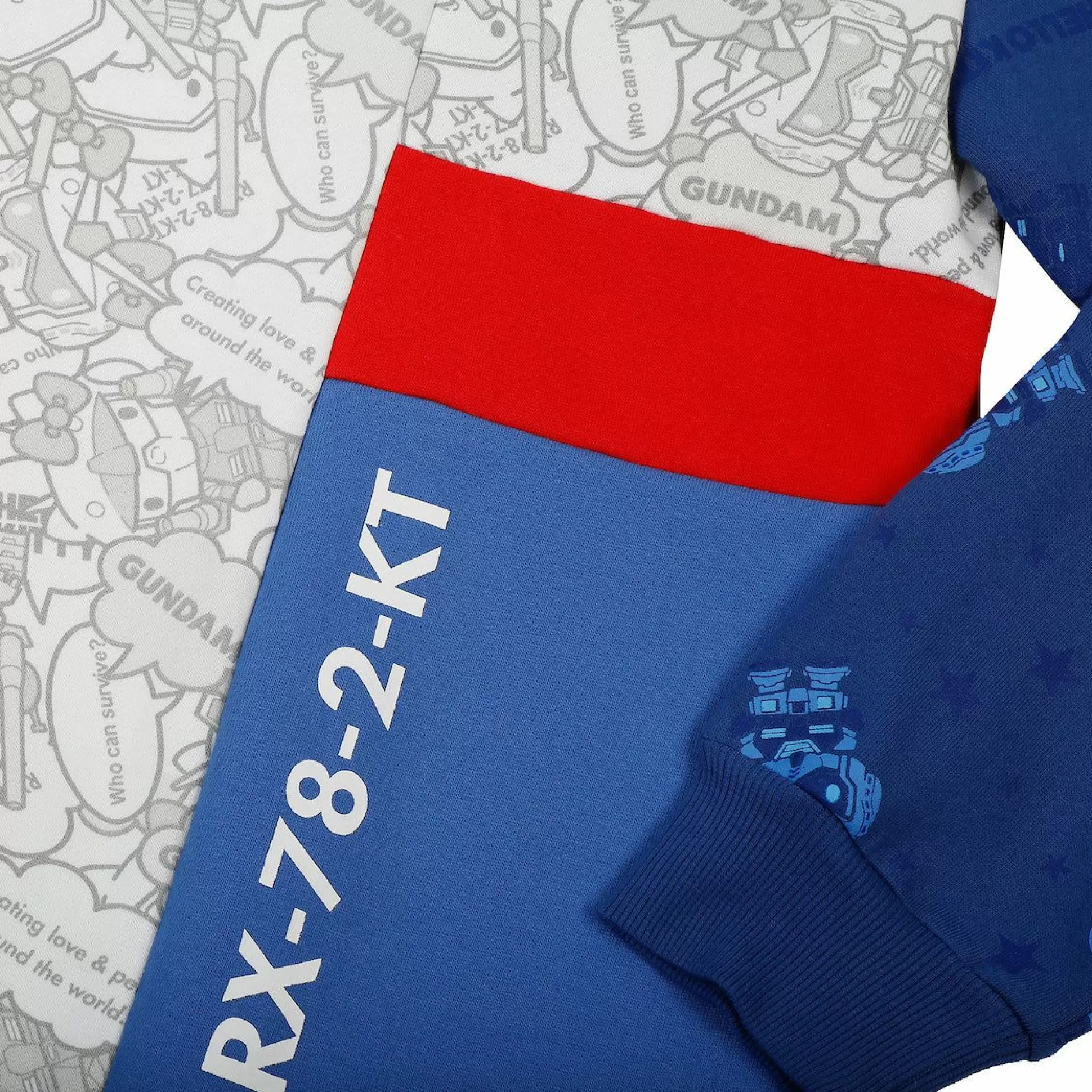 Hello Kitty X Gundam Colorblock Hoodie^BIOWORLD Sale