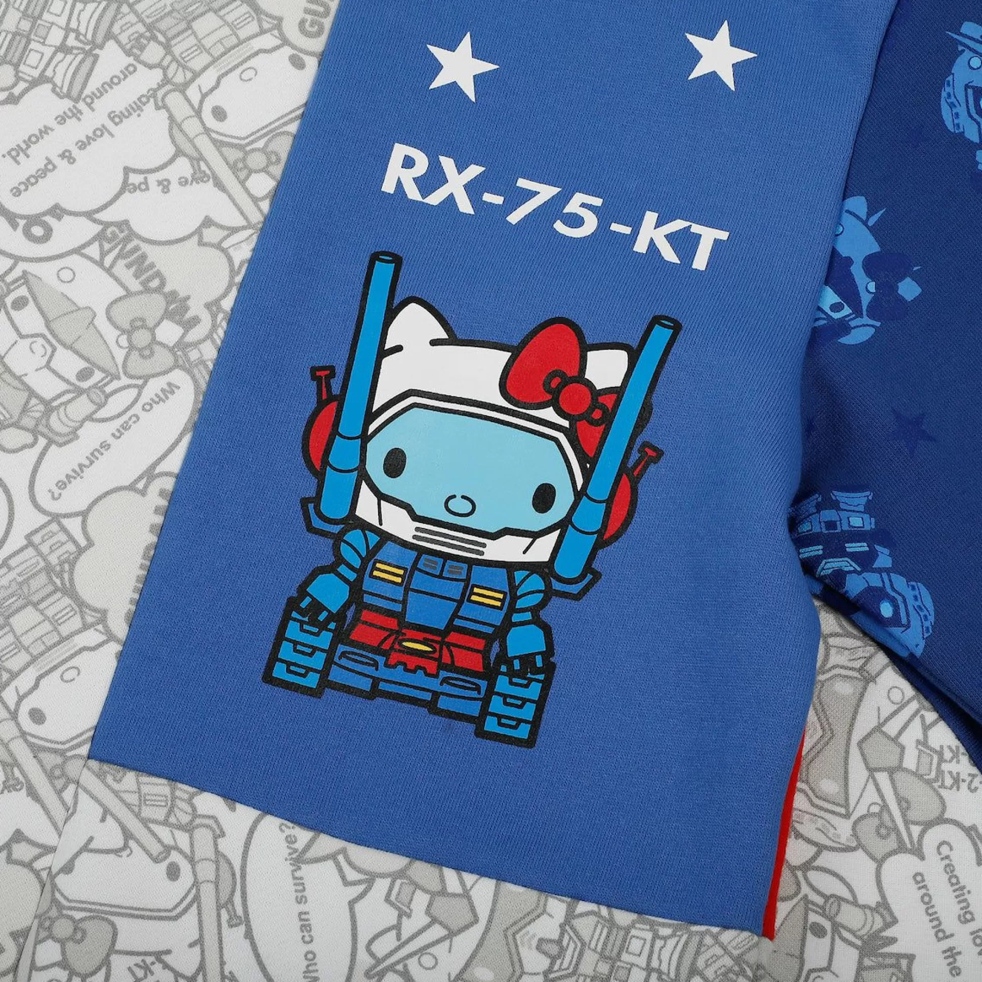 Hello Kitty X Gundam Colorblock Hoodie^BIOWORLD Sale