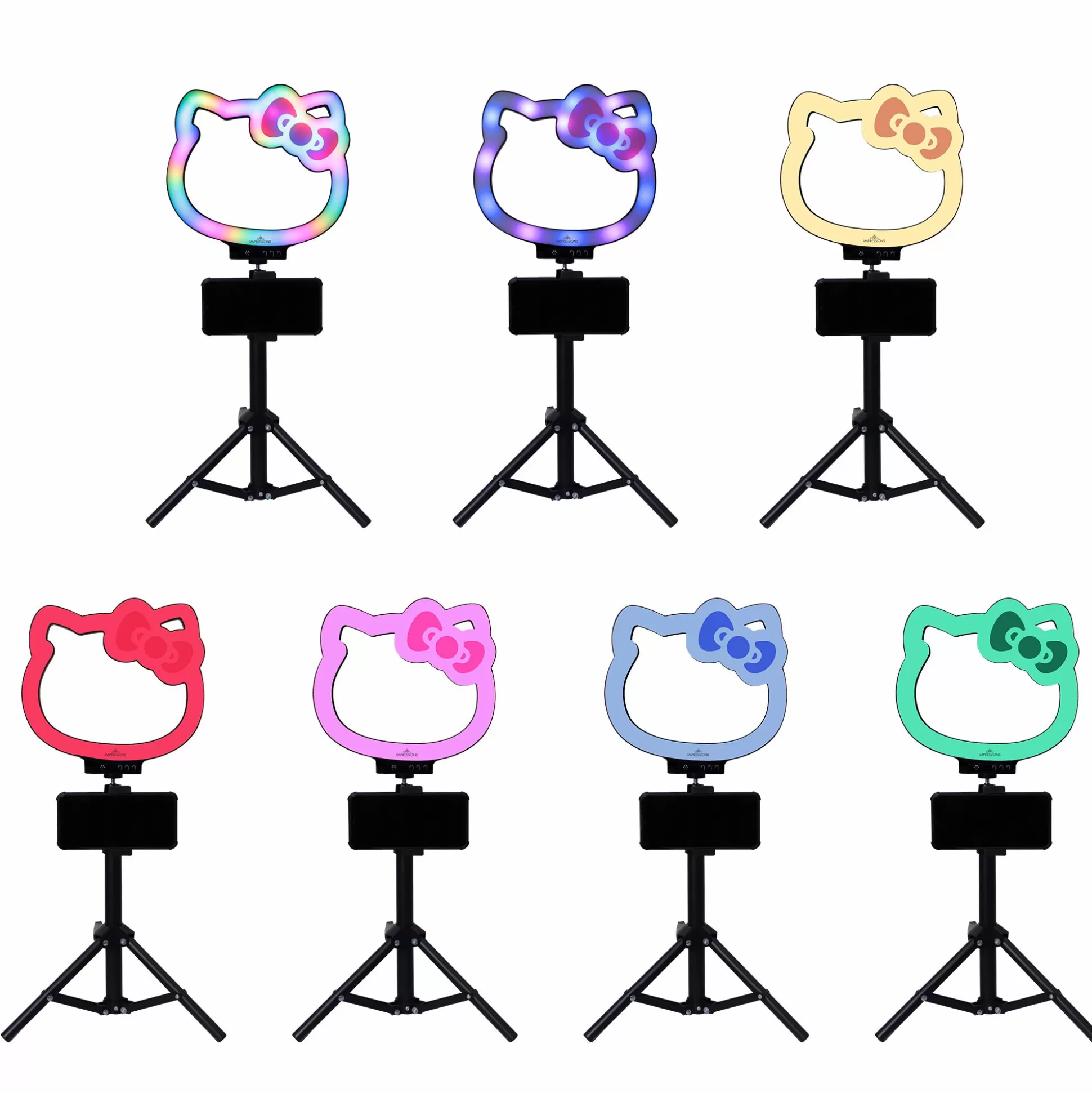 Hello Kitty X 10" Desktop Ring Light Tripod^Impressions Vanity Outlet