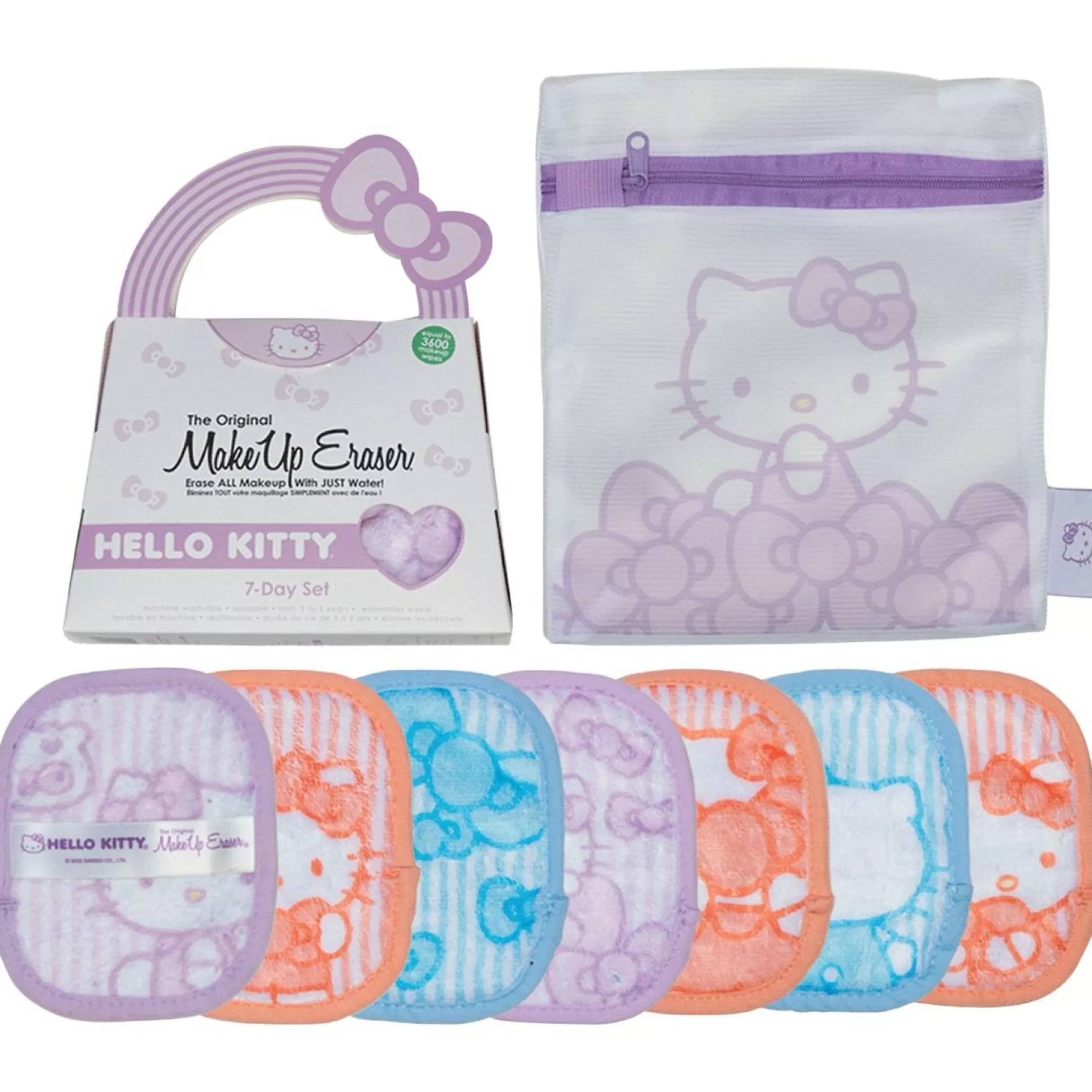 Hello Kitty X Makeup Eraser 7-Day Set (Pastel)^Japonesque LLC Clearance