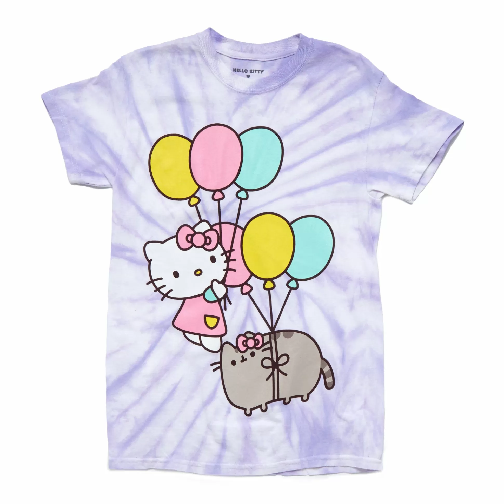 Hello Kitty X Pusheen Balloon Tie-Dye T-Shirt^Hybrid Apparel Best