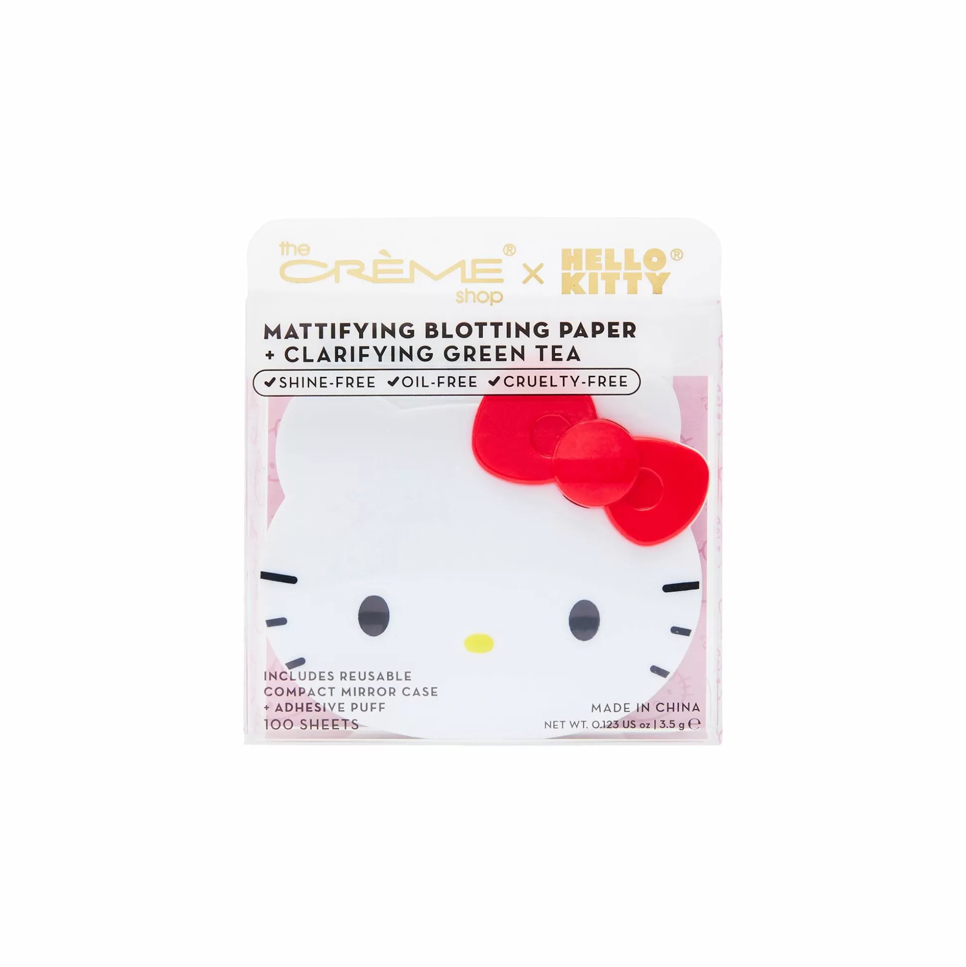 Hello Kitty X The Cr Me Shop Mattifying Blotting Paper + Mirrored Case^The Crème Shop Cheap