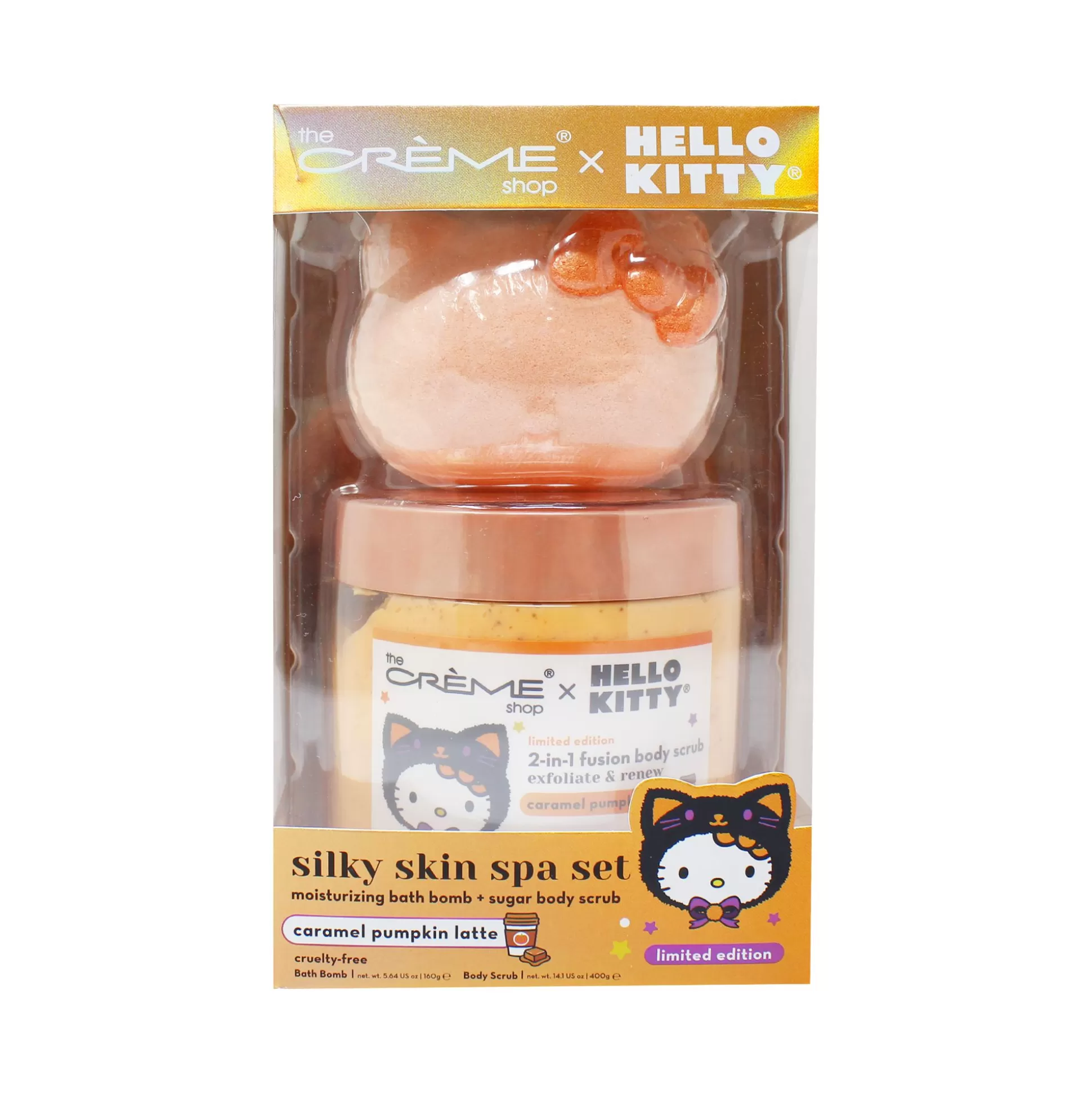 Hello Kitty X The Cr Me Shop Silky Skin Spa Set (Caramel Pumpkin Latte)^The Crème Shop Best