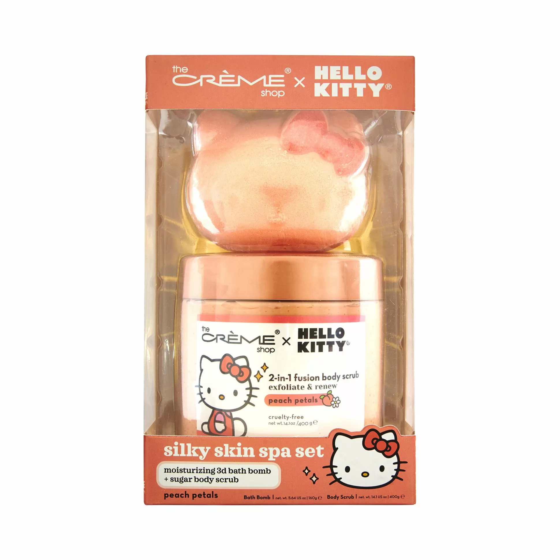 Hello Kitty X The Cr Me Shop Silky Skin Spa Set (Peach Petals)^The Crème Shop Online