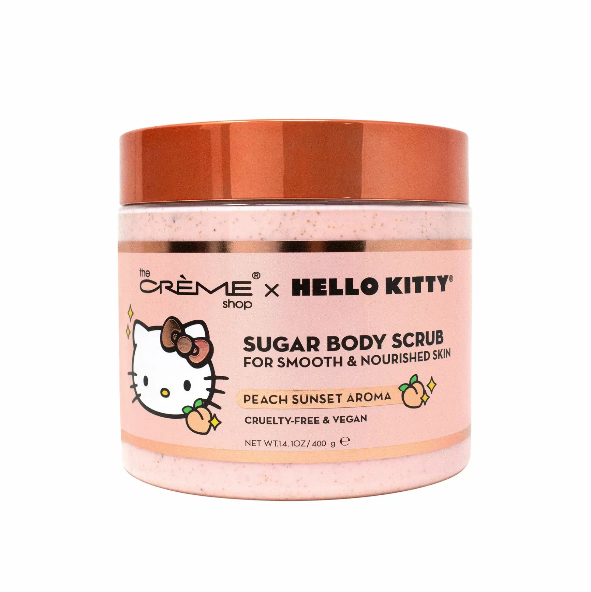 Hello Kitty X The Cr Me Shop Sugar Body Scrub (Peach Sunset)^The Crème Shop Hot