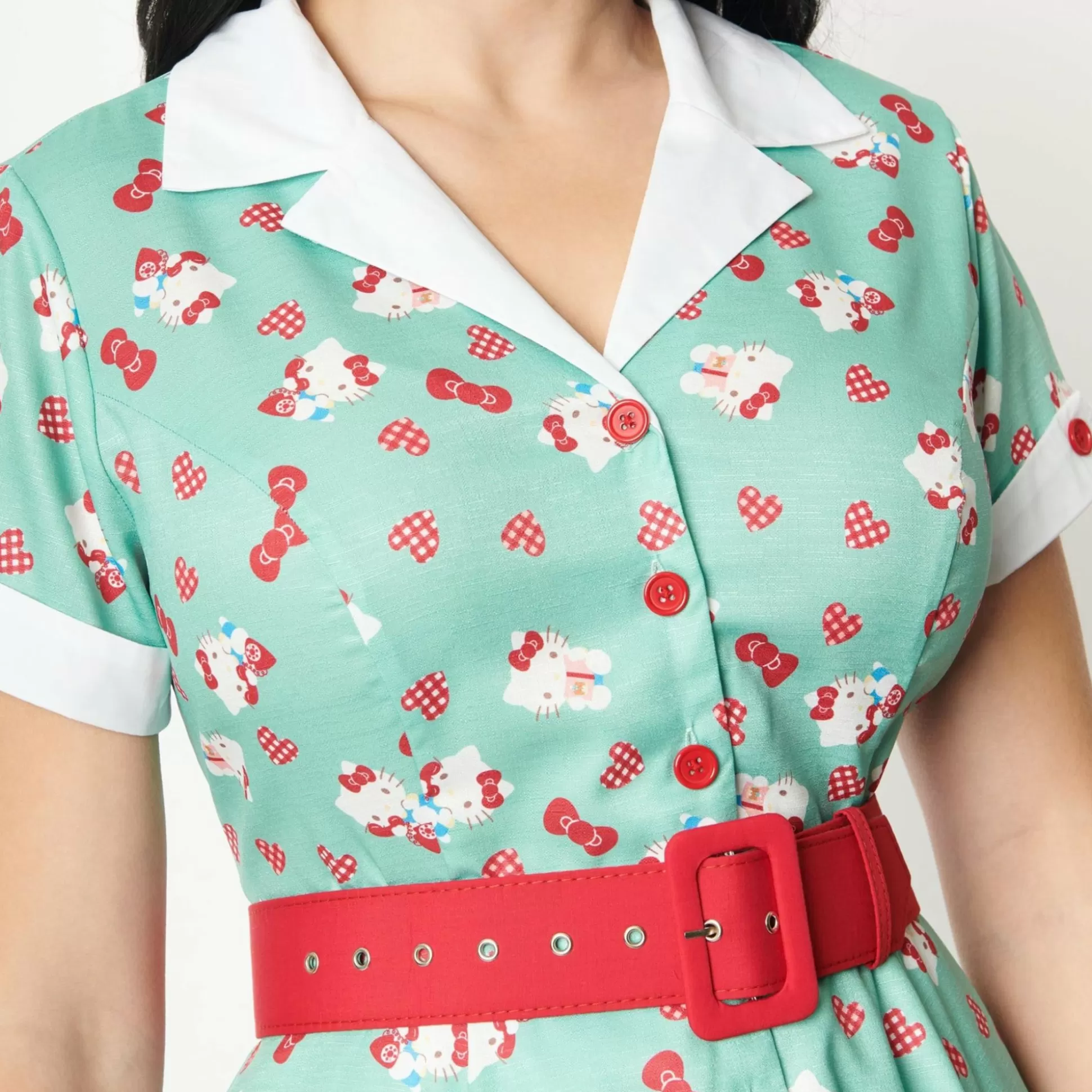 Hello Kitty X Swing Dress (Mint)^Unique Vintage Sale