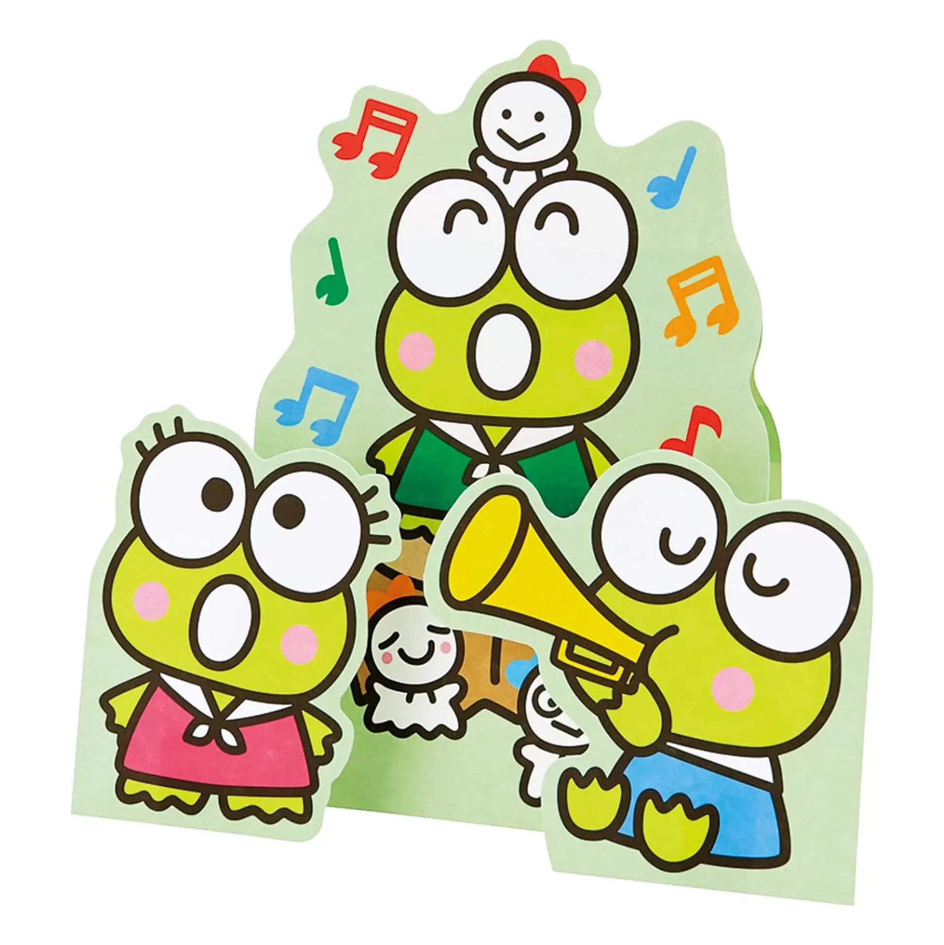 Keroppi Stickers And Greeting Card (Small Gift Series)^Japan Original Fashion