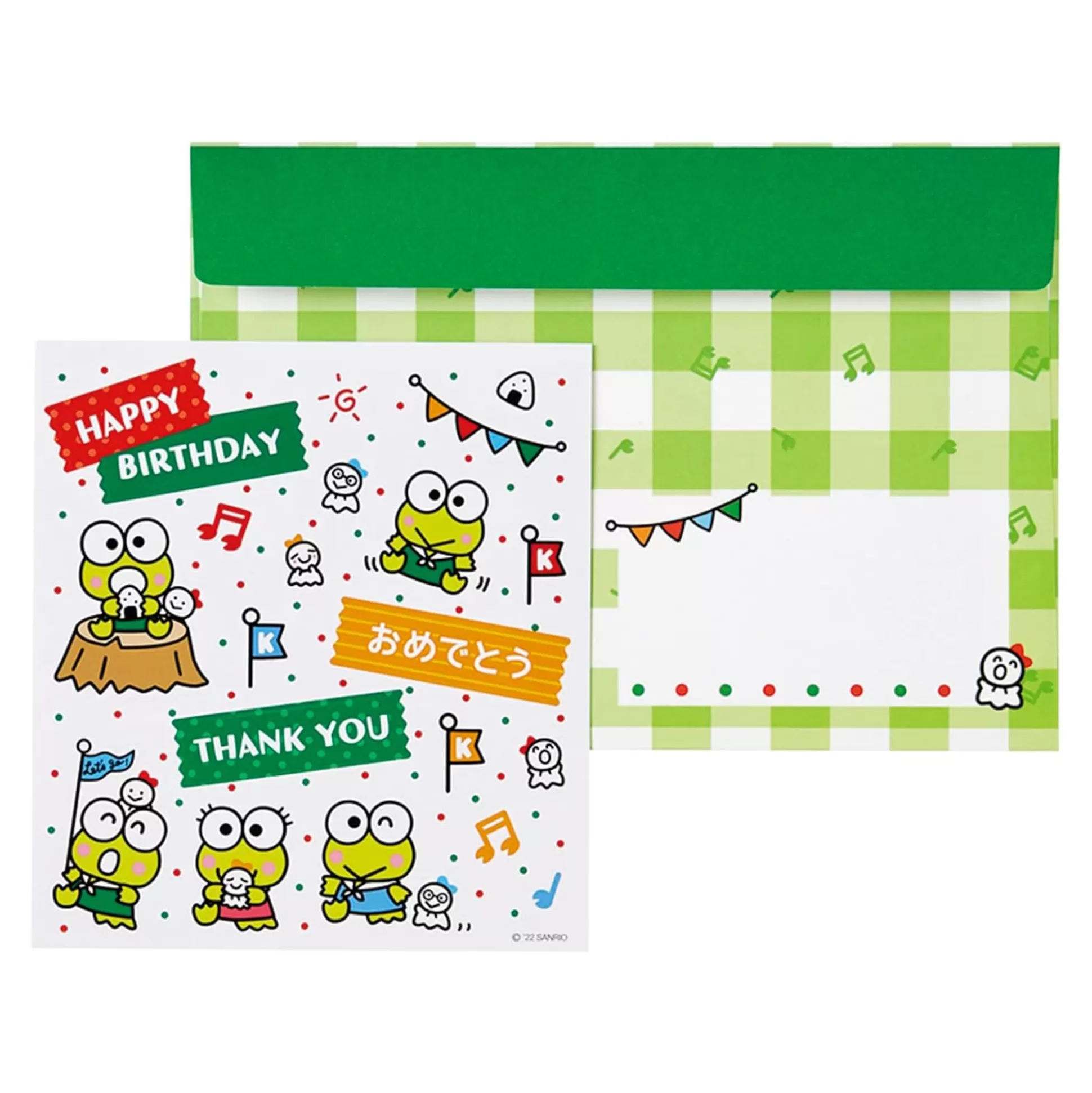 Keroppi Stickers And Greeting Card (Small Gift Series)^Japan Original Fashion